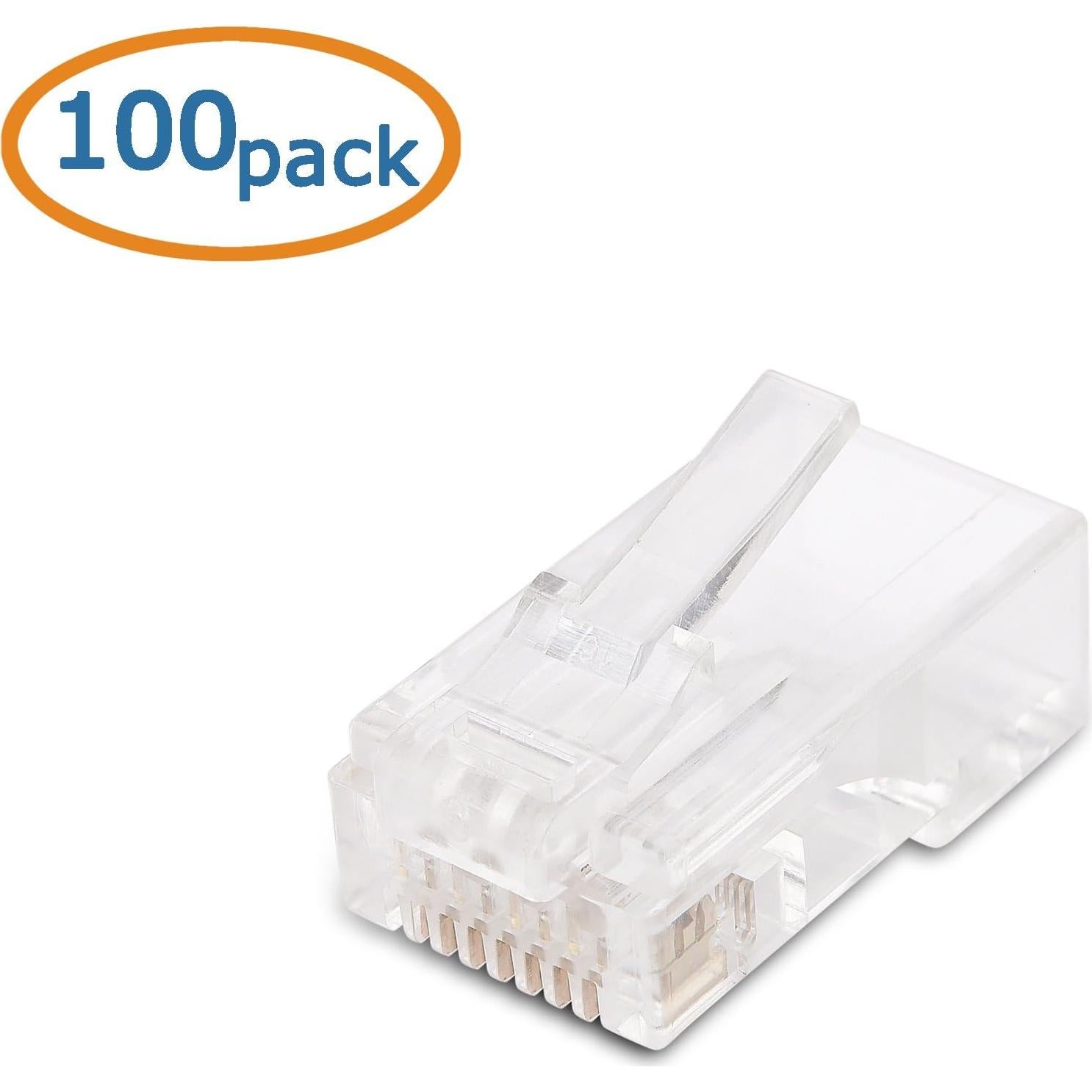 Conectores RJ45 Cat 6 Cable Matters 100-Pack para Cables Gruesos