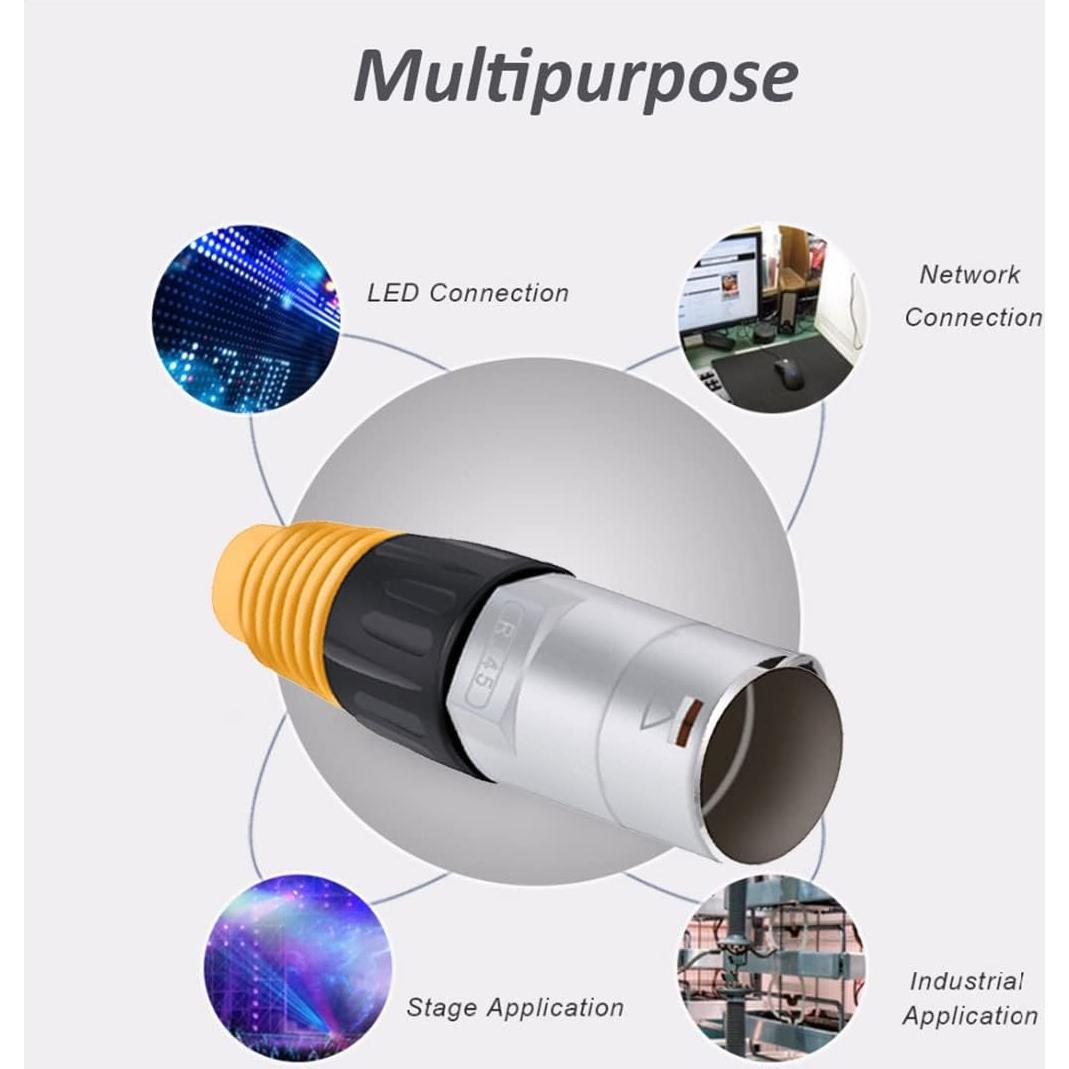 Conectores Ethernet RJ45 Impermeables PENGLIN 5PCS Cat5e