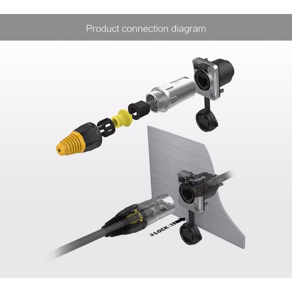 Conectores Ethernet RJ45 Impermeables PENGLIN 5PCS Cat5e