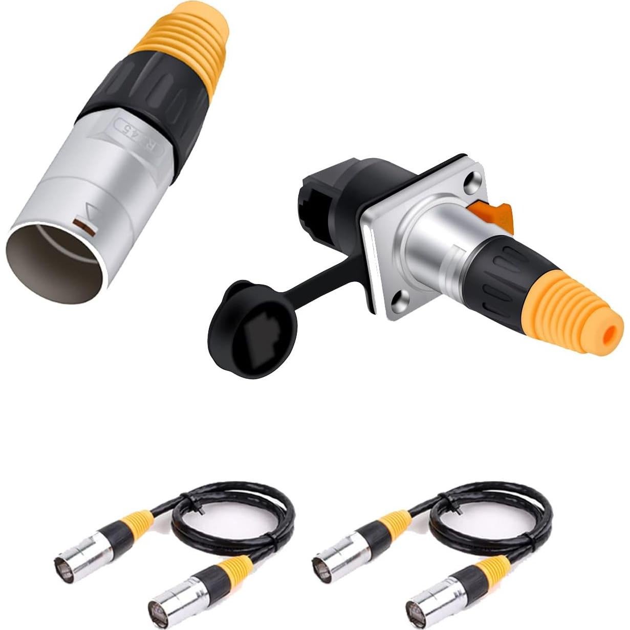 Conectores Ethernet RJ45 Impermeables PENGLIN 5PCS Cat5e