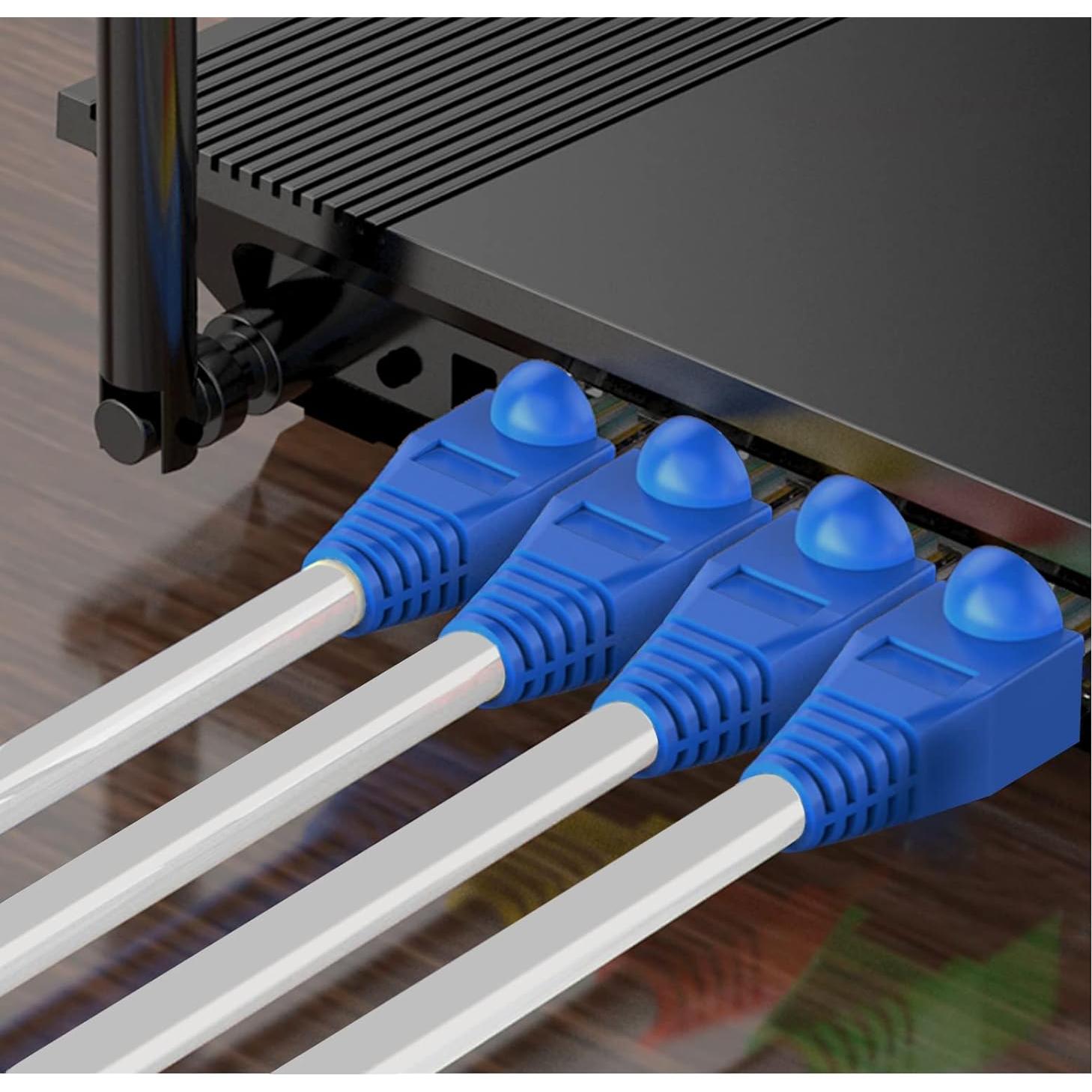 Botas de Alivio de Tensión RJ45 YIOVVOM Azul - 6.5mm