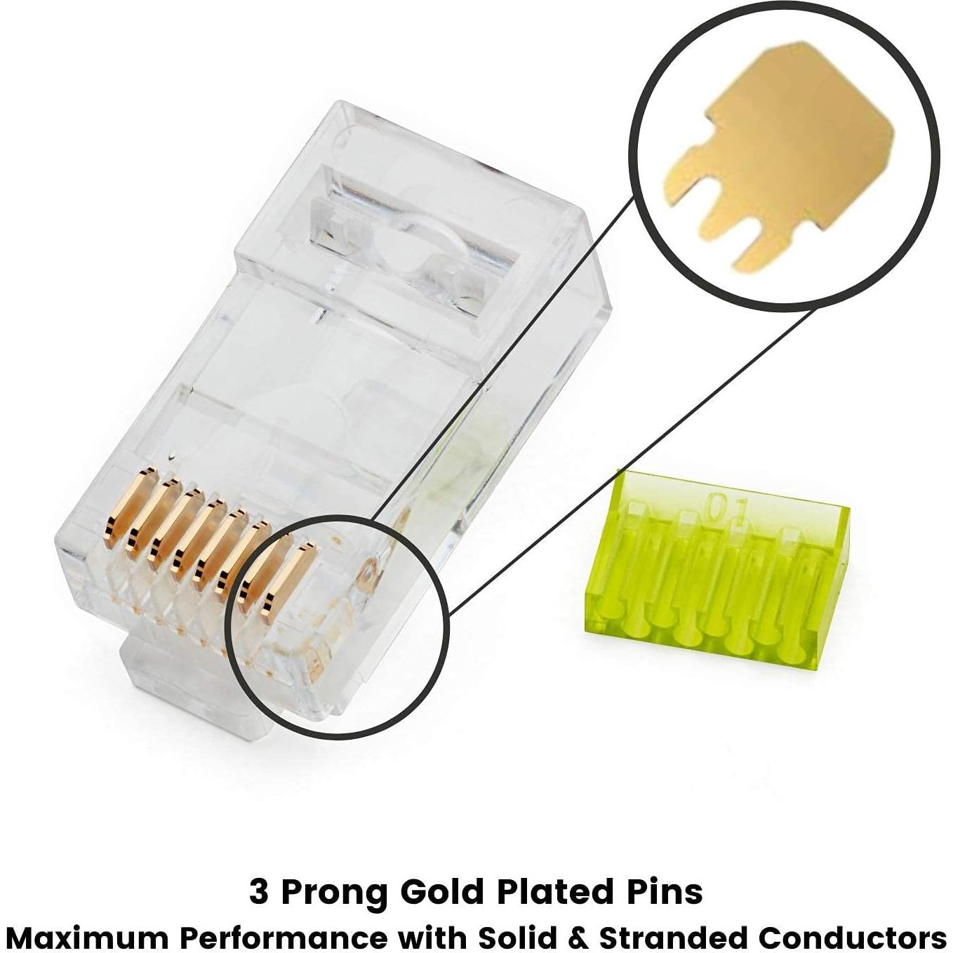 Conectores RJ45 Cat6/6A trueCABLE UTP 20 Piezas