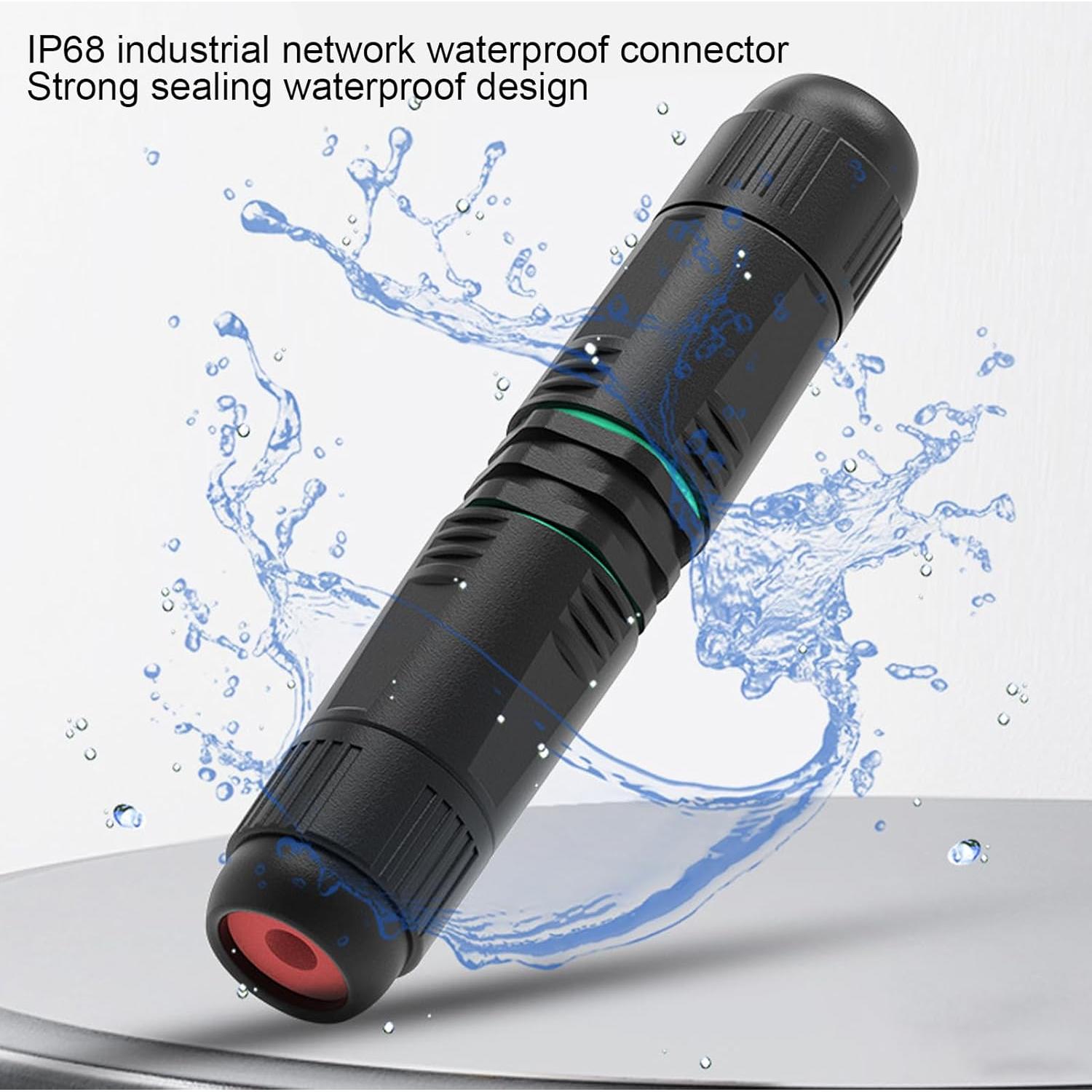 Adaptador de Extensión RJ45 Hembrado Zopsc CAT6 IP68 para Exterior