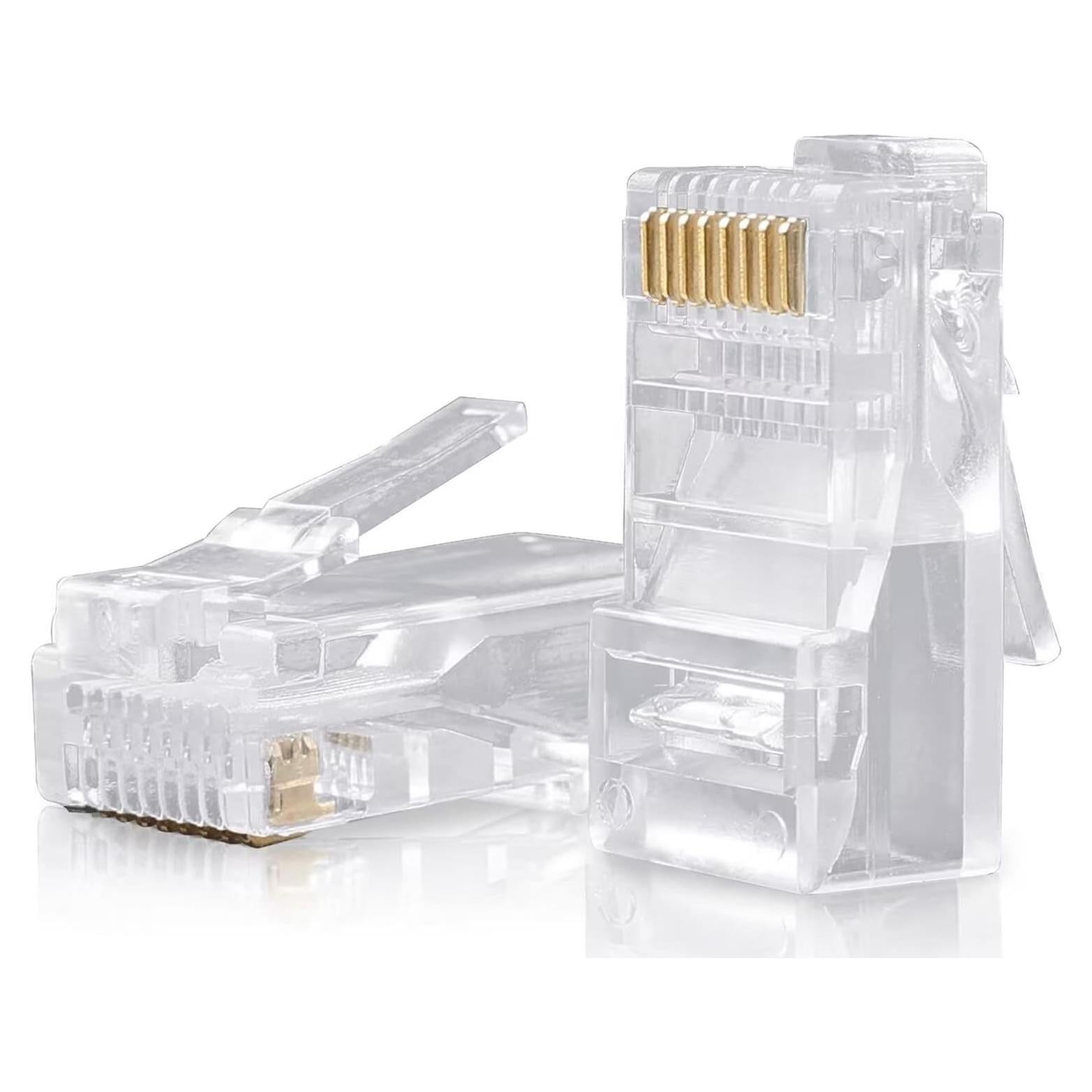 Conectores RJ45 SHD 8P8C UTP Cristal 50PCS para Cable CAT5 CAT6