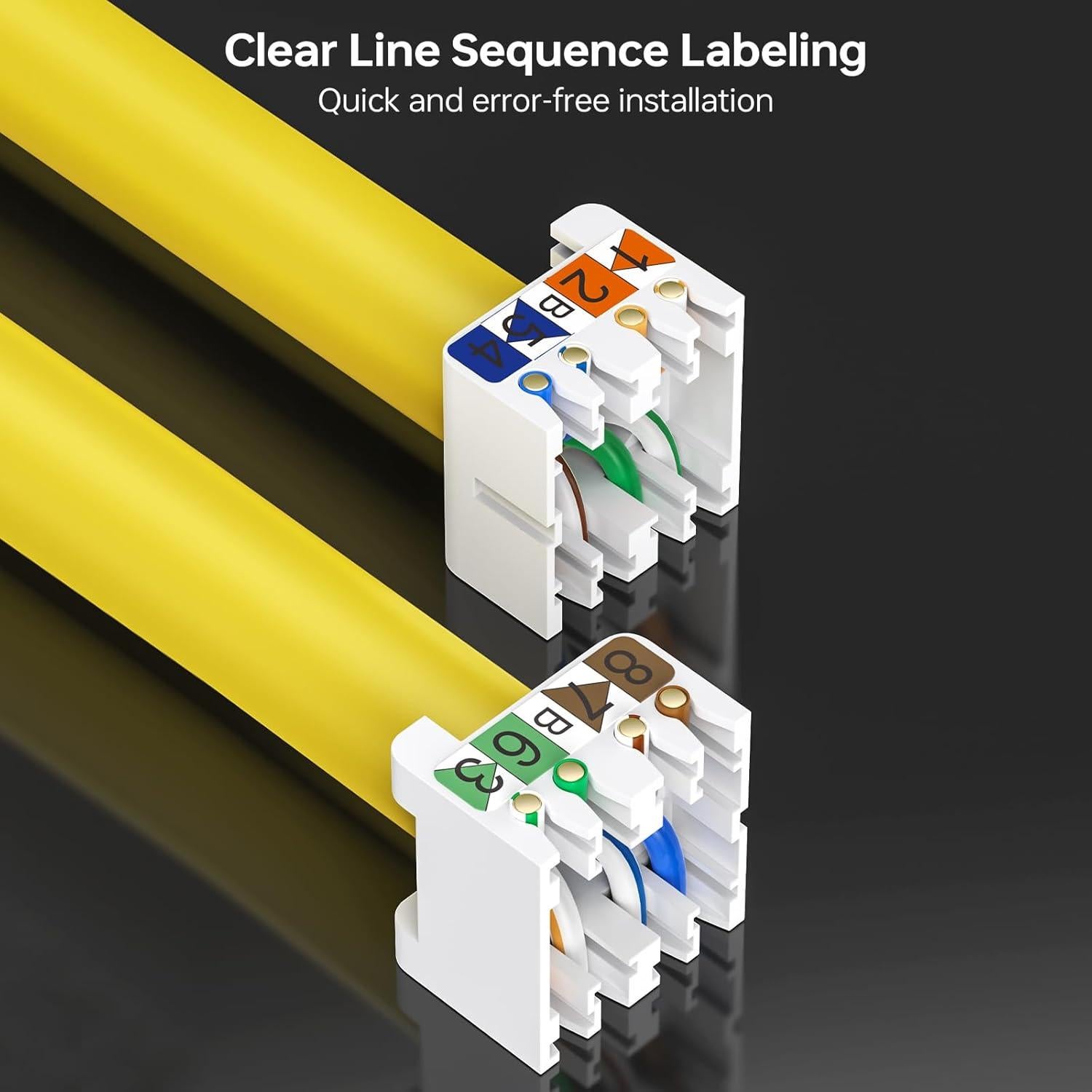 Conectores RJ45 Sin Herramienta CNCOB 10Gbps Cat6 Cat7 2Pcs