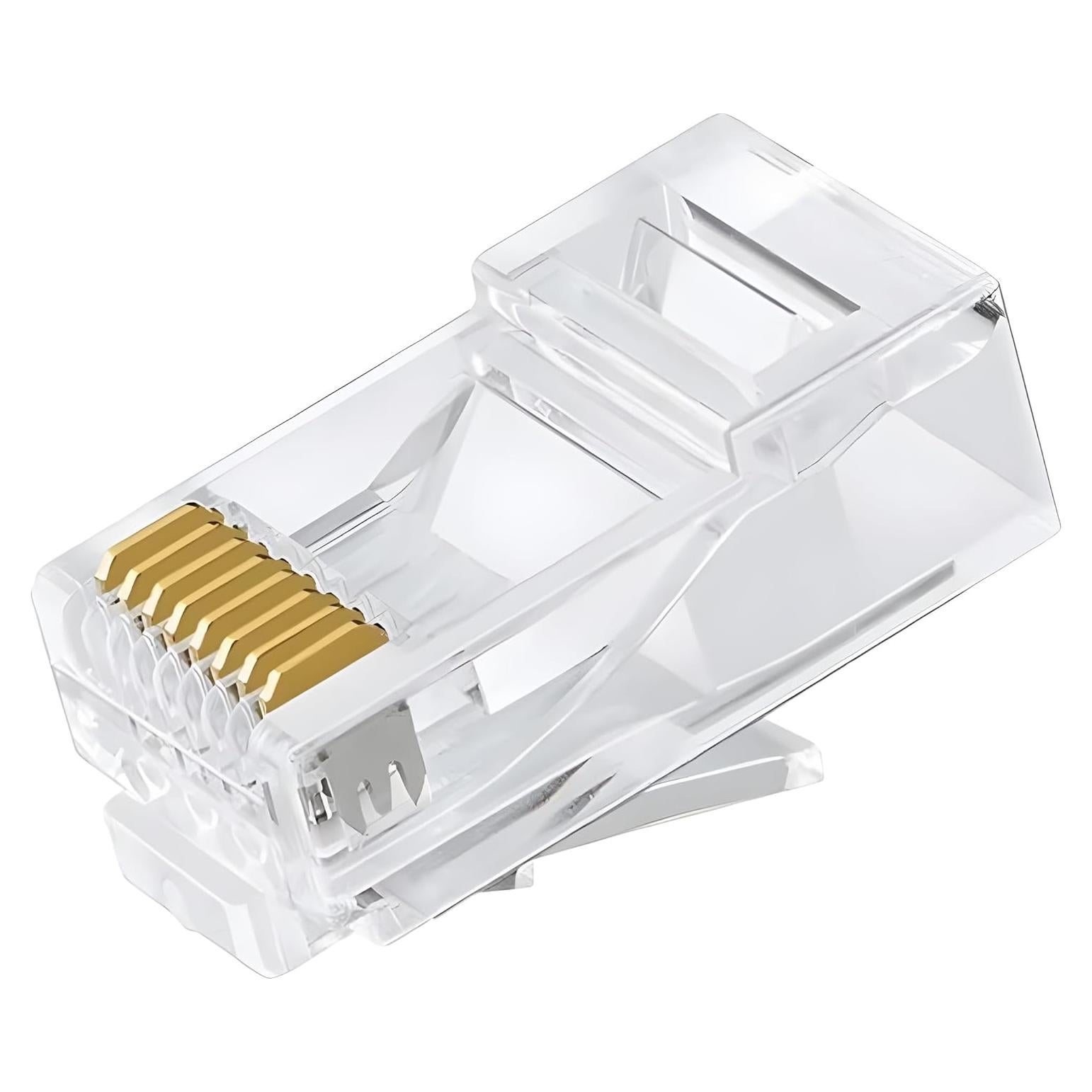 Conectores Modulares RJ45 Delcast 100pcs CAT5E 8P8C