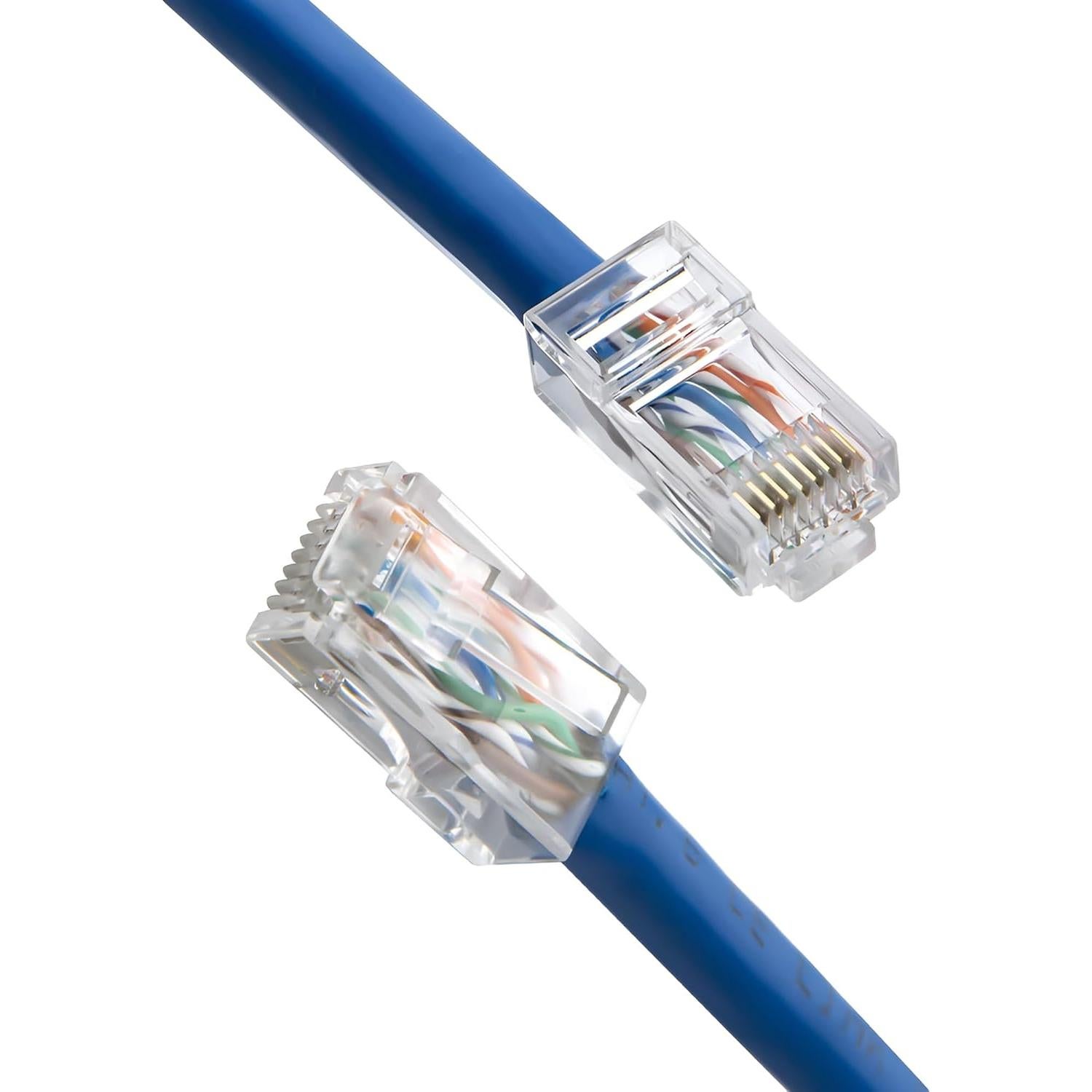 Conectores Modulares RJ45 Delcast 100pcs CAT5E 8P8C