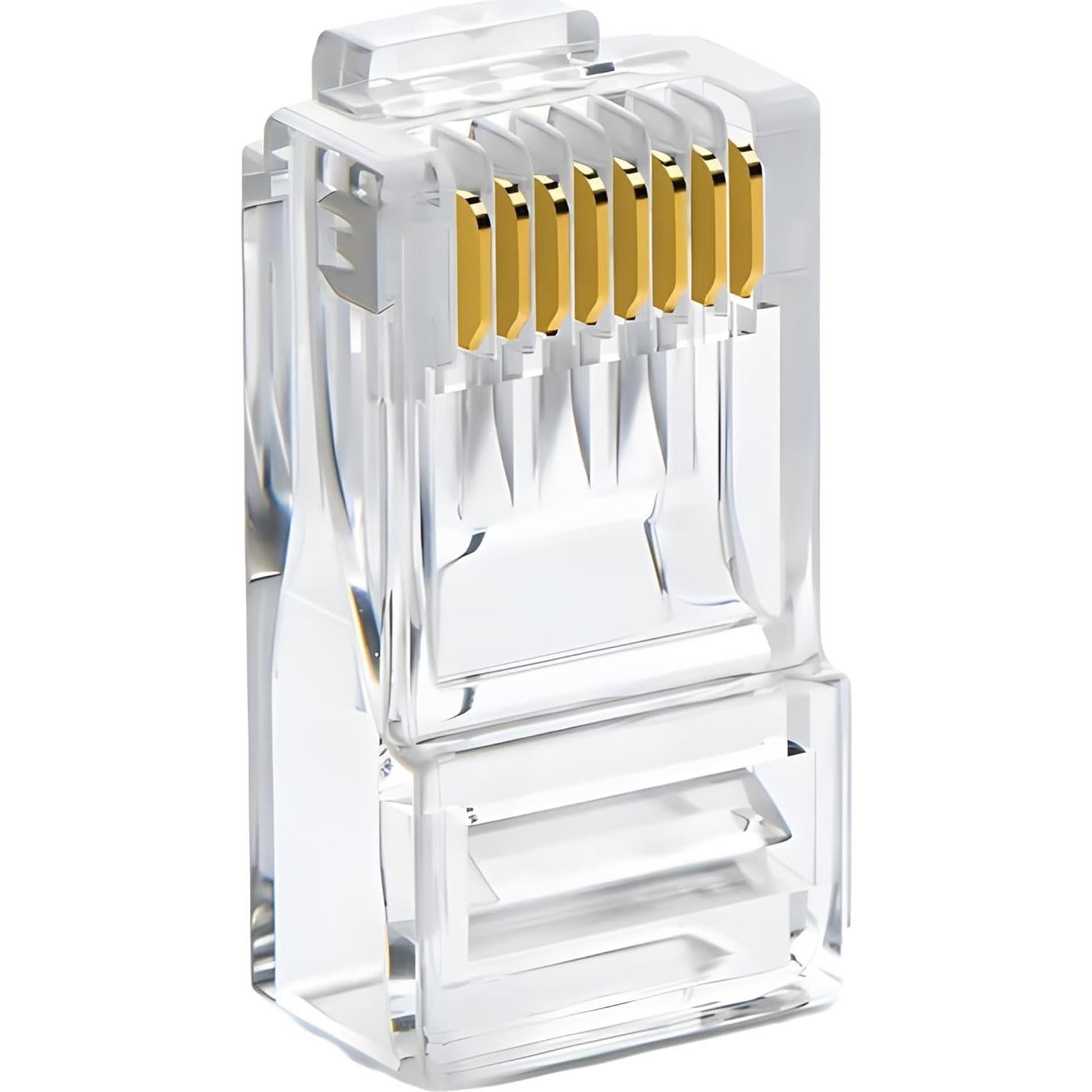 Conectores Modulares RJ45 Delcast 100pcs CAT5E 8P8C