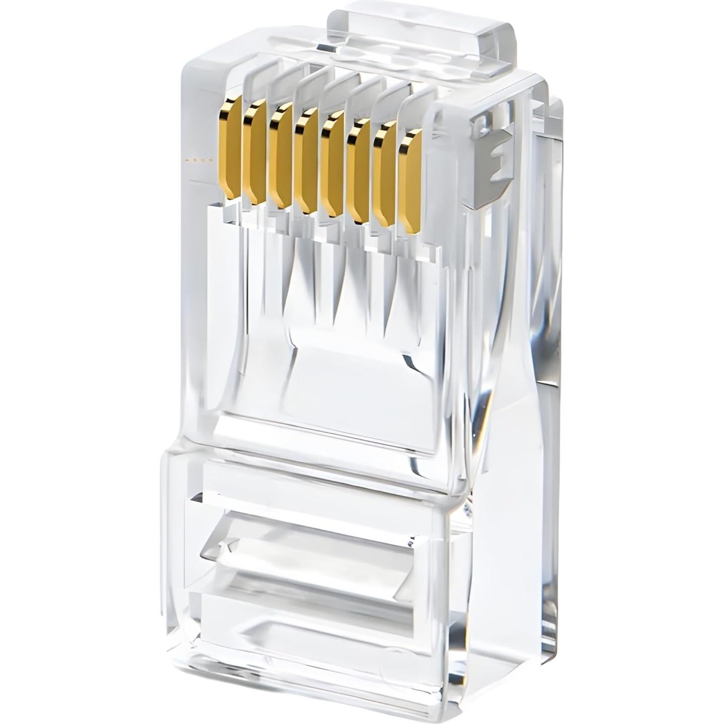 Conectores Modulares RJ45 Delcast 100pcs CAT5E 8P8C