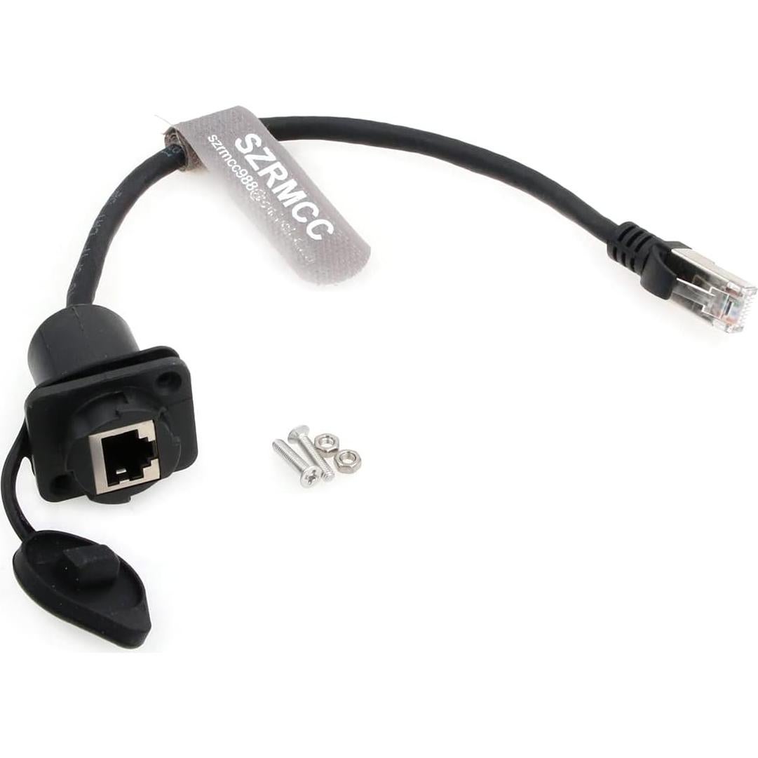 Conector RJ45 Macho a Hembra a Prueba de Agua SZRMCC 20cm