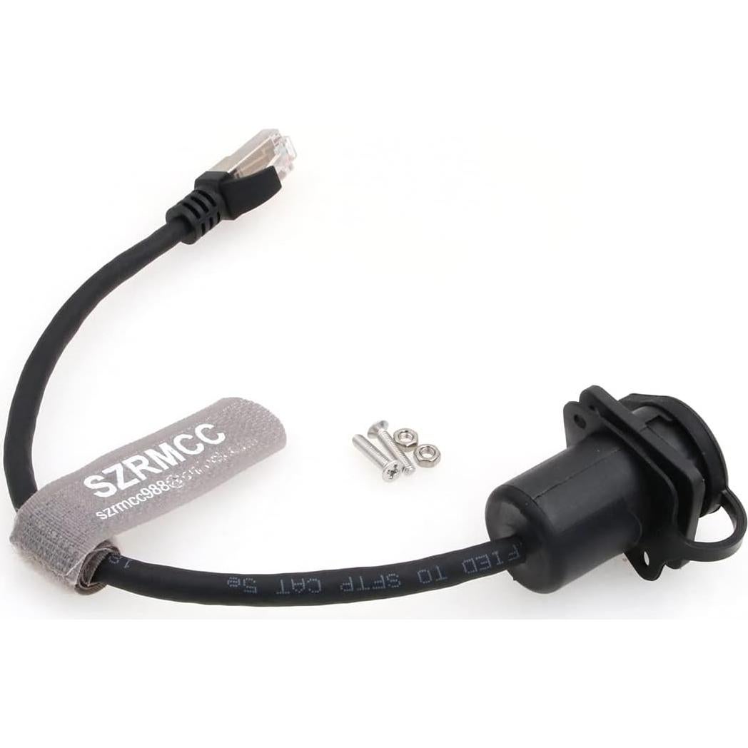 Conector RJ45 Macho a Hembra a Prueba de Agua SZRMCC 20cm
