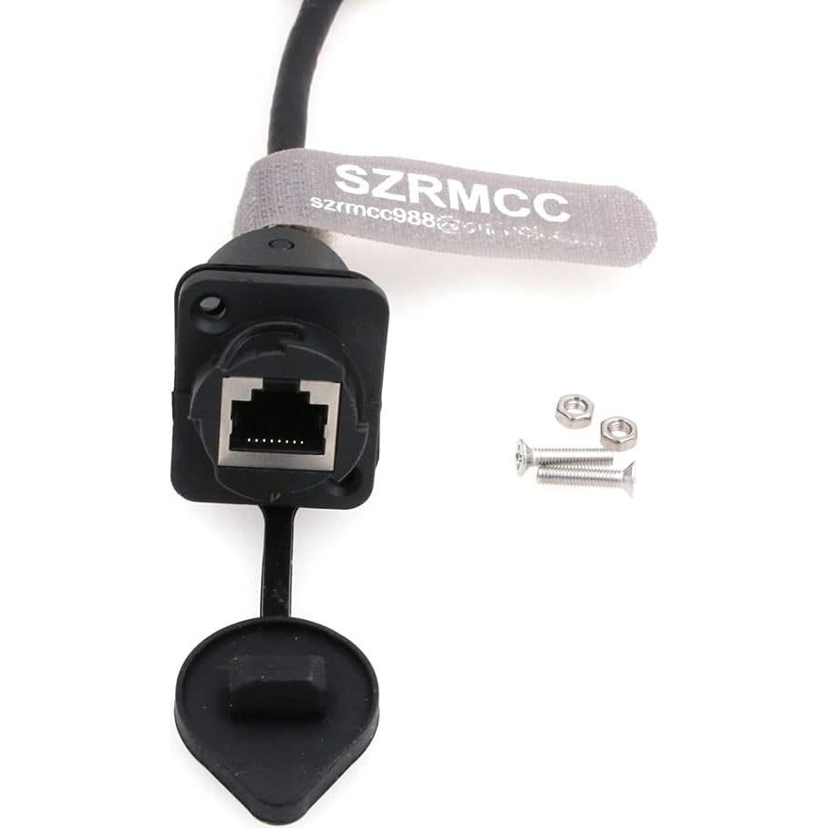 Conector RJ45 Macho a Hembra a Prueba de Agua SZRMCC 20cm