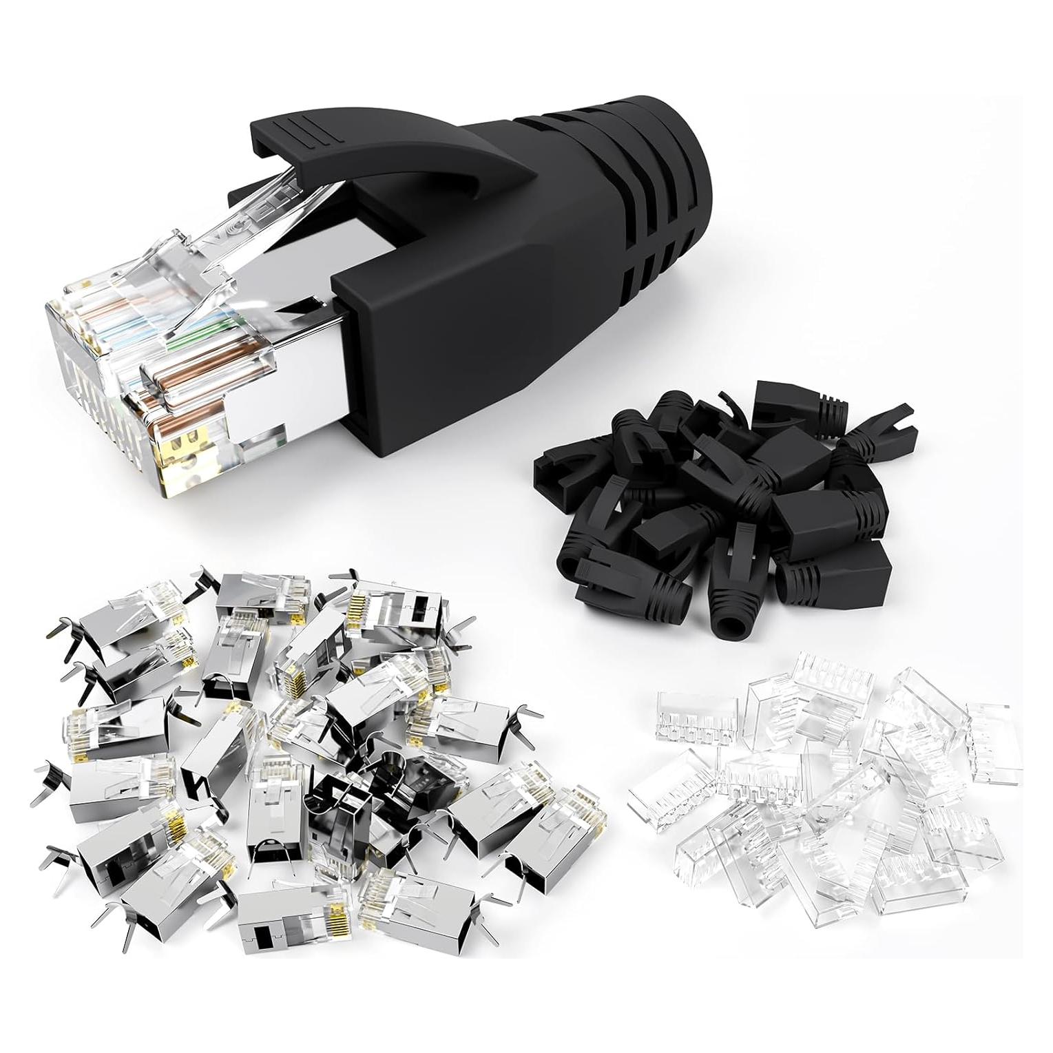 Conectores RJ45 VCE CAT7/CAT6A Paquete de 30 Blindados
