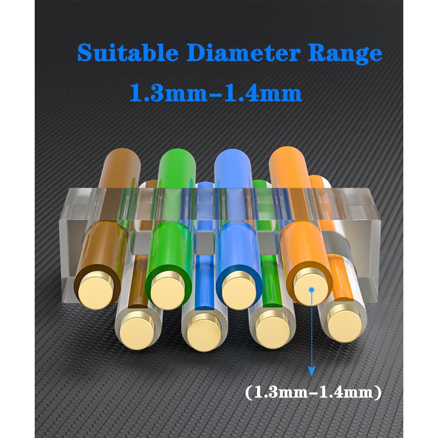 30 Conectores RJ45 Cat7 Cat6A Blindados + Botas de Alivio