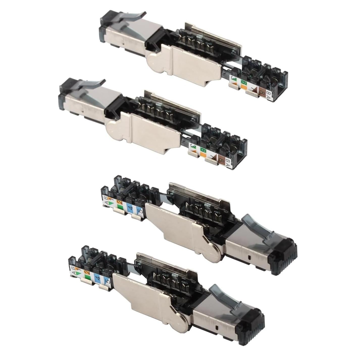 Conectores RJ45 Cat6A VARICONN sin herramientas - 4 piezas