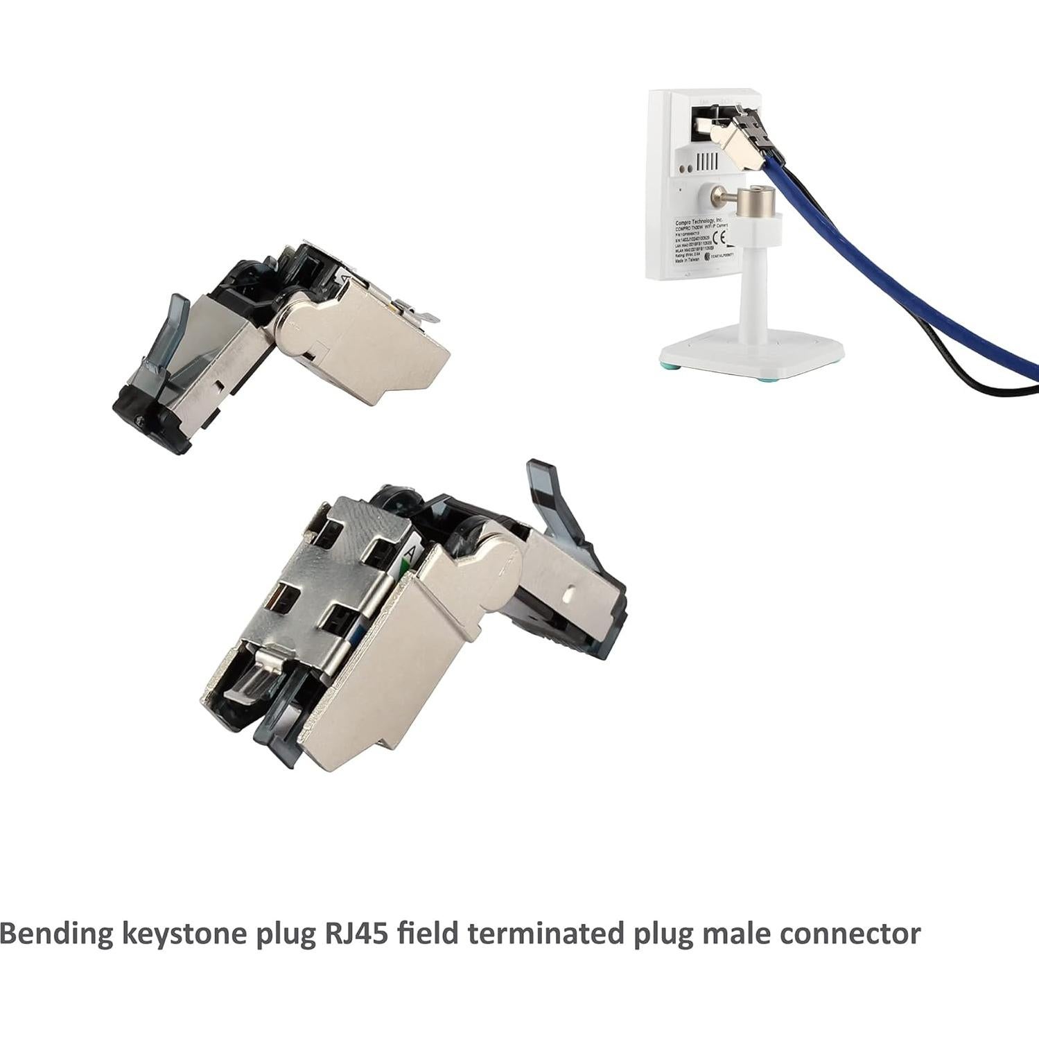 Conectores RJ45 Cat6A VARICONN sin herramientas - 4 piezas