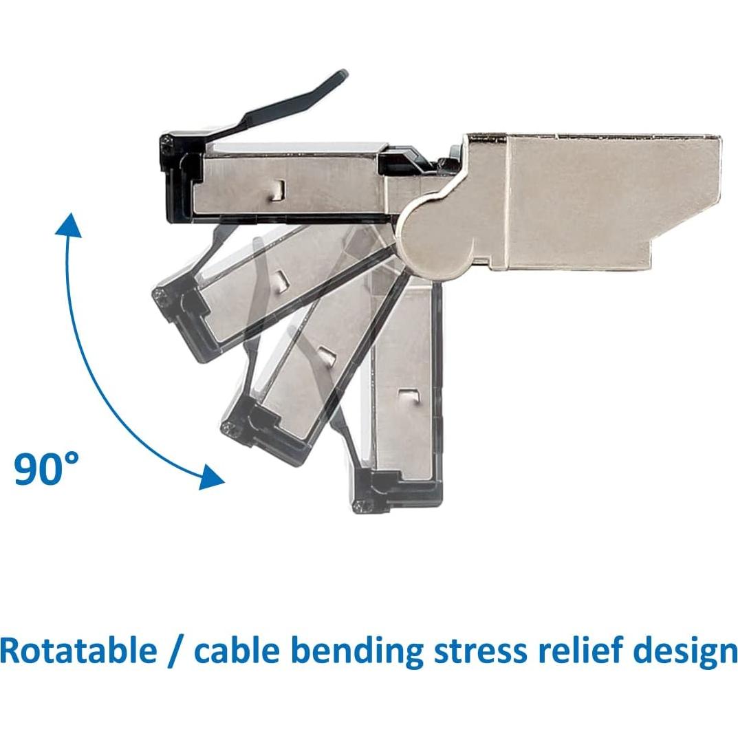 Conectores RJ45 Cat6A VARICONN sin herramientas - 4 piezas
