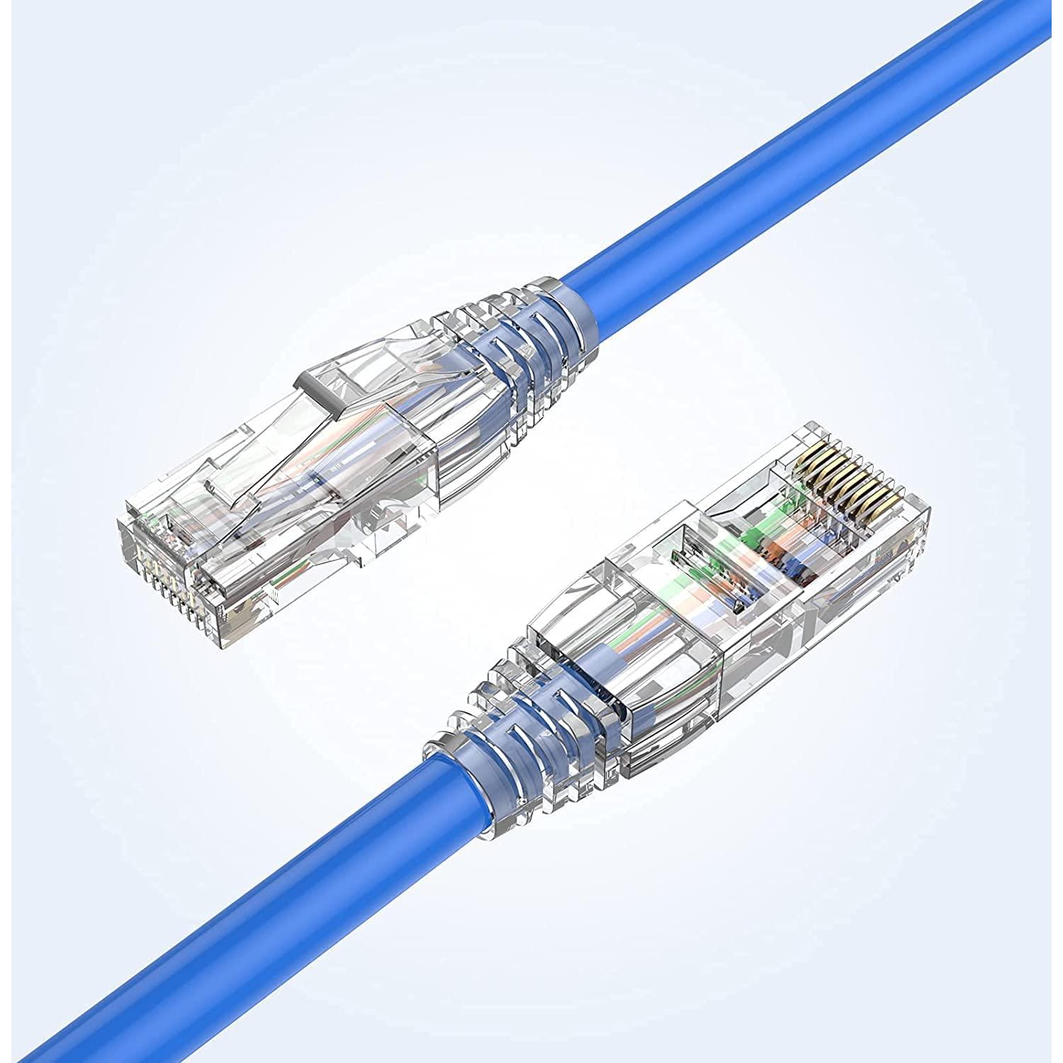 Conectores RJ45 CableCreation Cat6 50 Piezas con Botas Alivio