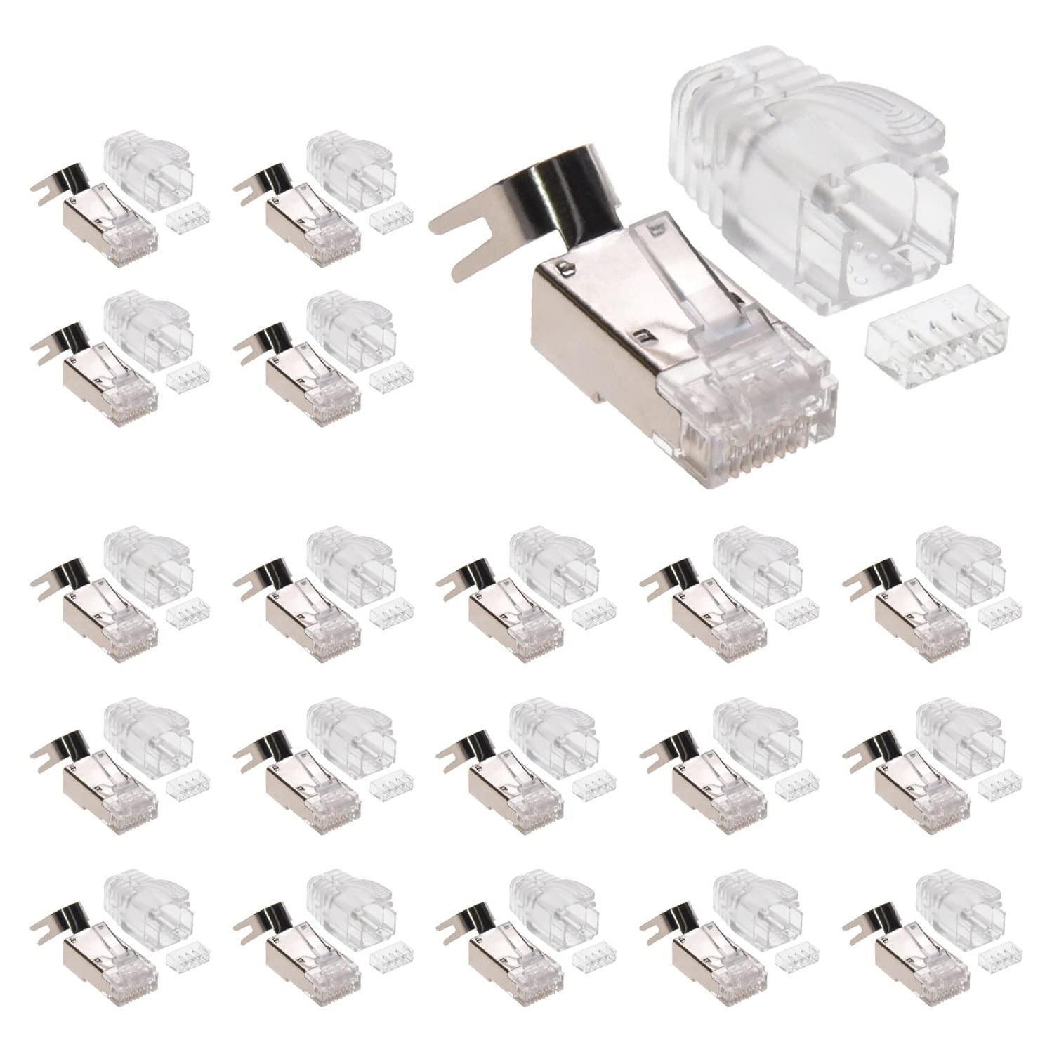 Conectores RJ45 Cat.8 Blindados Beszin - Paquete de 20