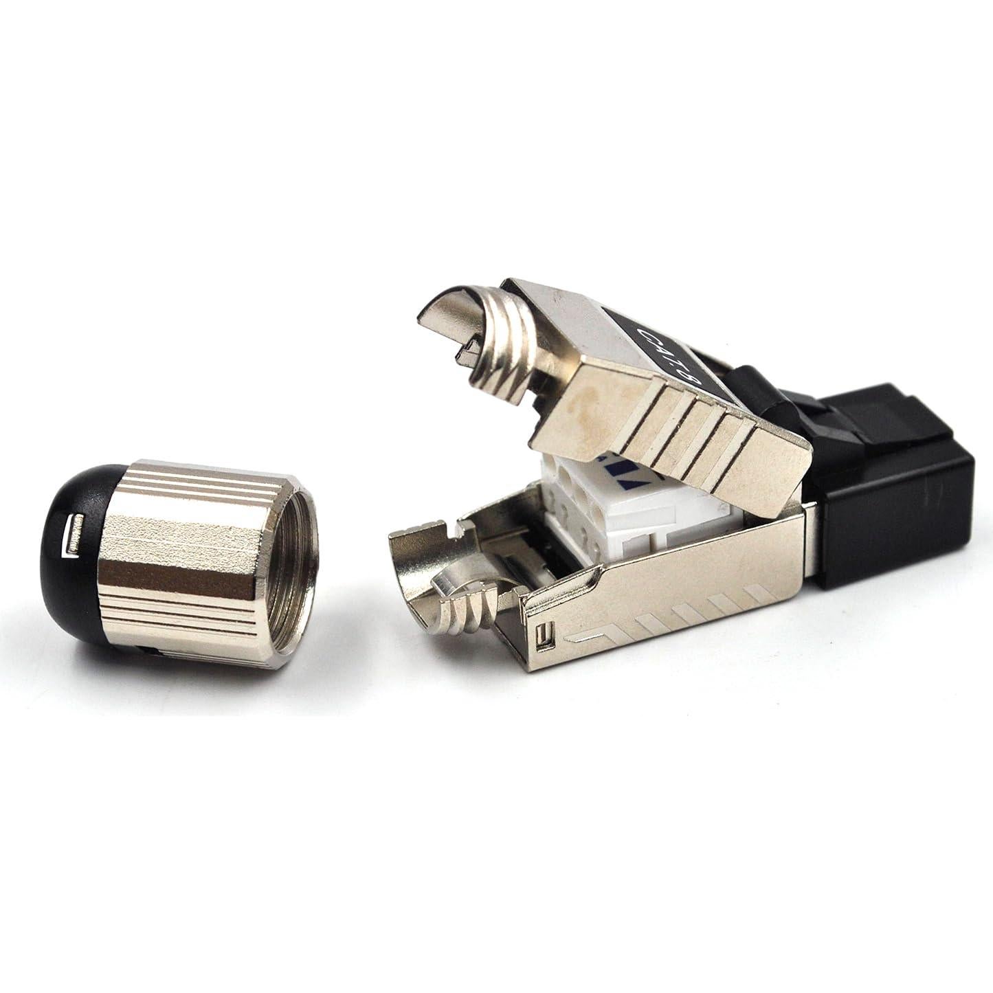 Conectores RJ45 Cat8 Blindados Sin Herramientas - Juego de 6