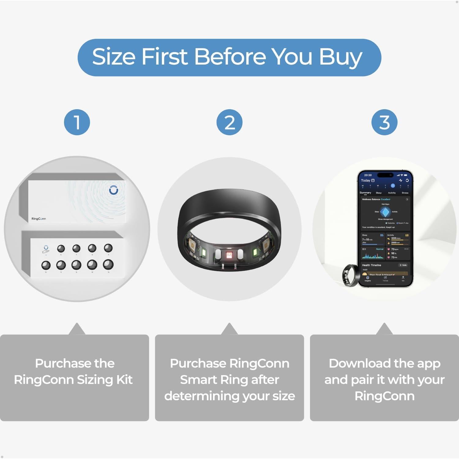 Anillo Inteligente RingConn Gen 1 para Salud y Fitness