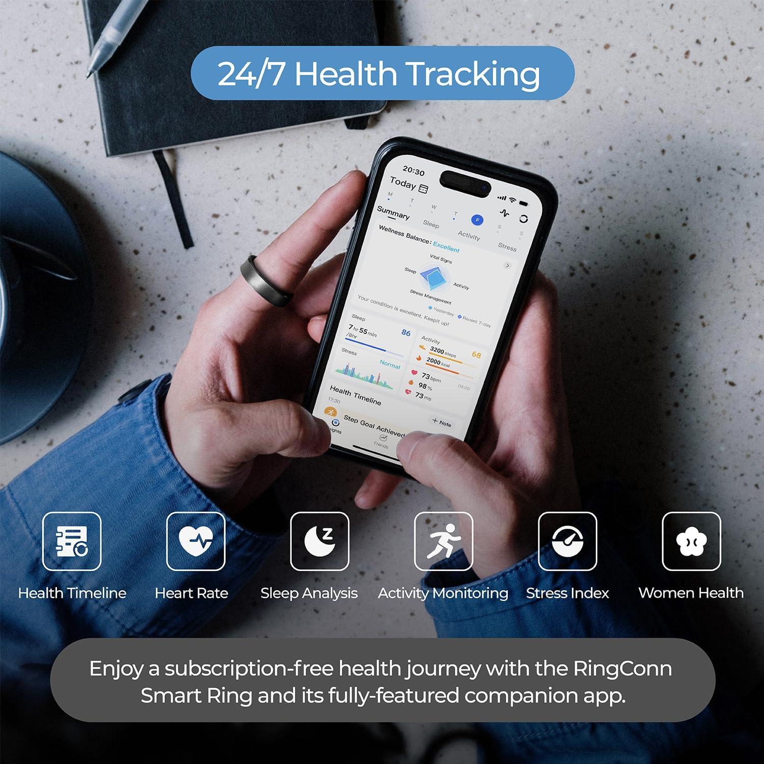 Anillo Inteligente RingConn Gen 1 para Salud y Fitness