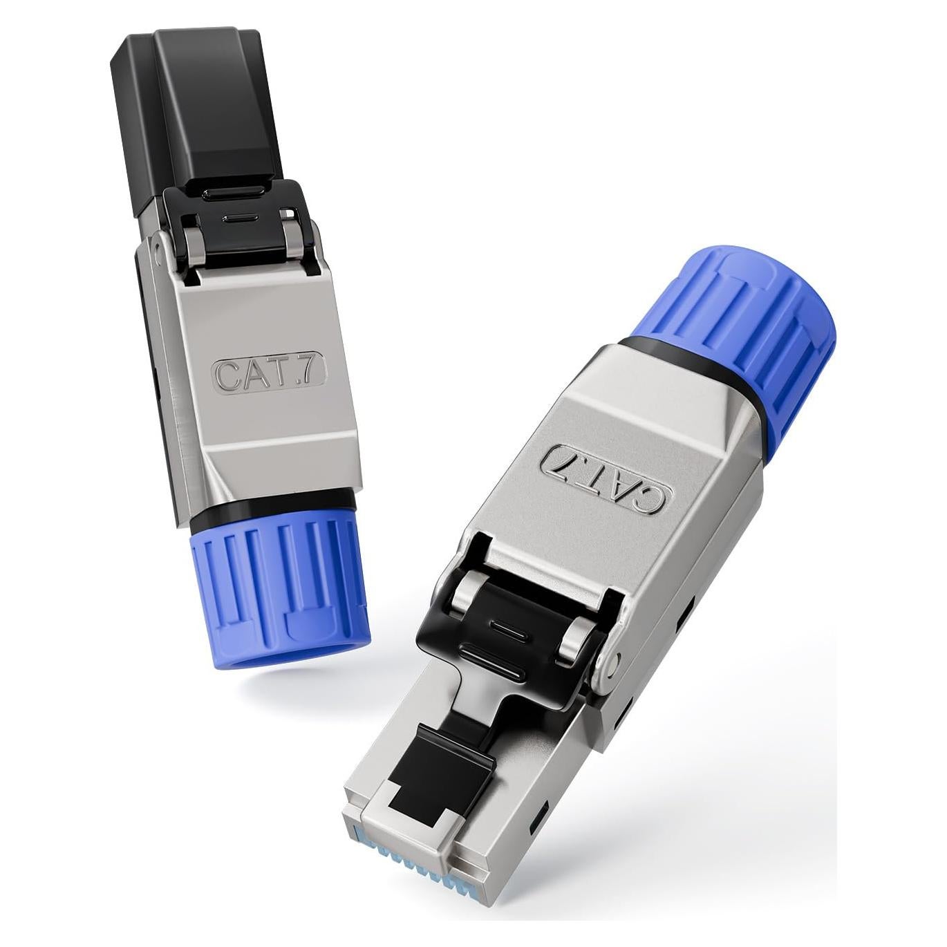 Conector RJ45 Sin Herramientas VCELINK Cat 7 Baño de Oro - Paquete de 2