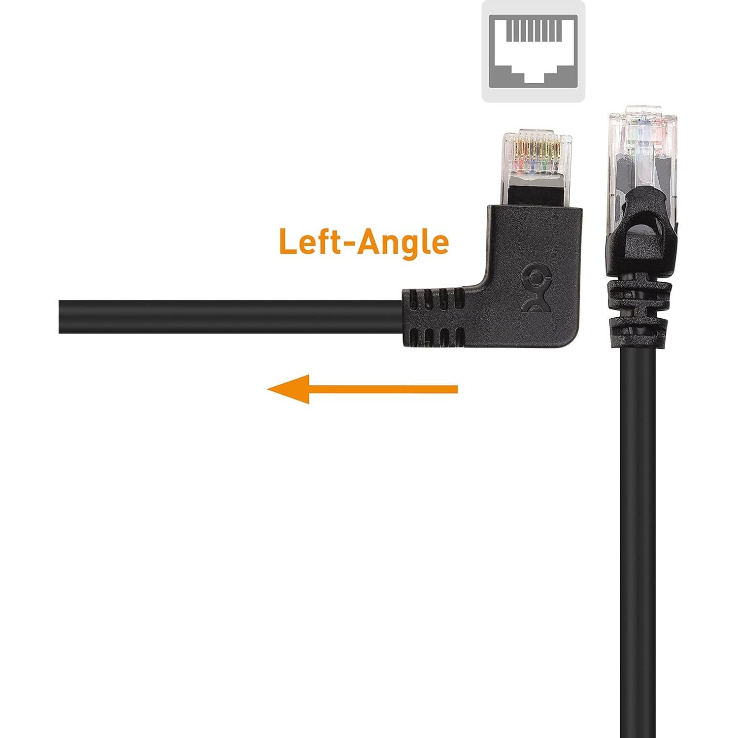 Cable Ethernet Cat 6 10Gbps 1.52m Cable Matters Ángulo 90°