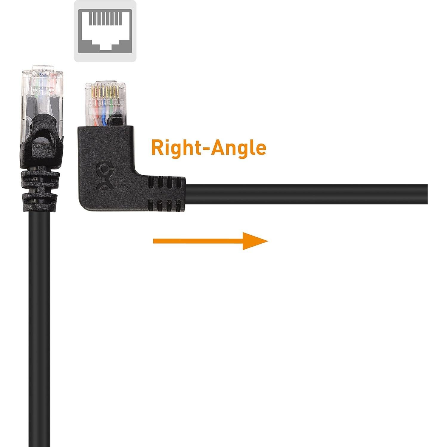Cable Ethernet Cat 6 10Gbps 1.52m Cable Matters Ángulo 90°