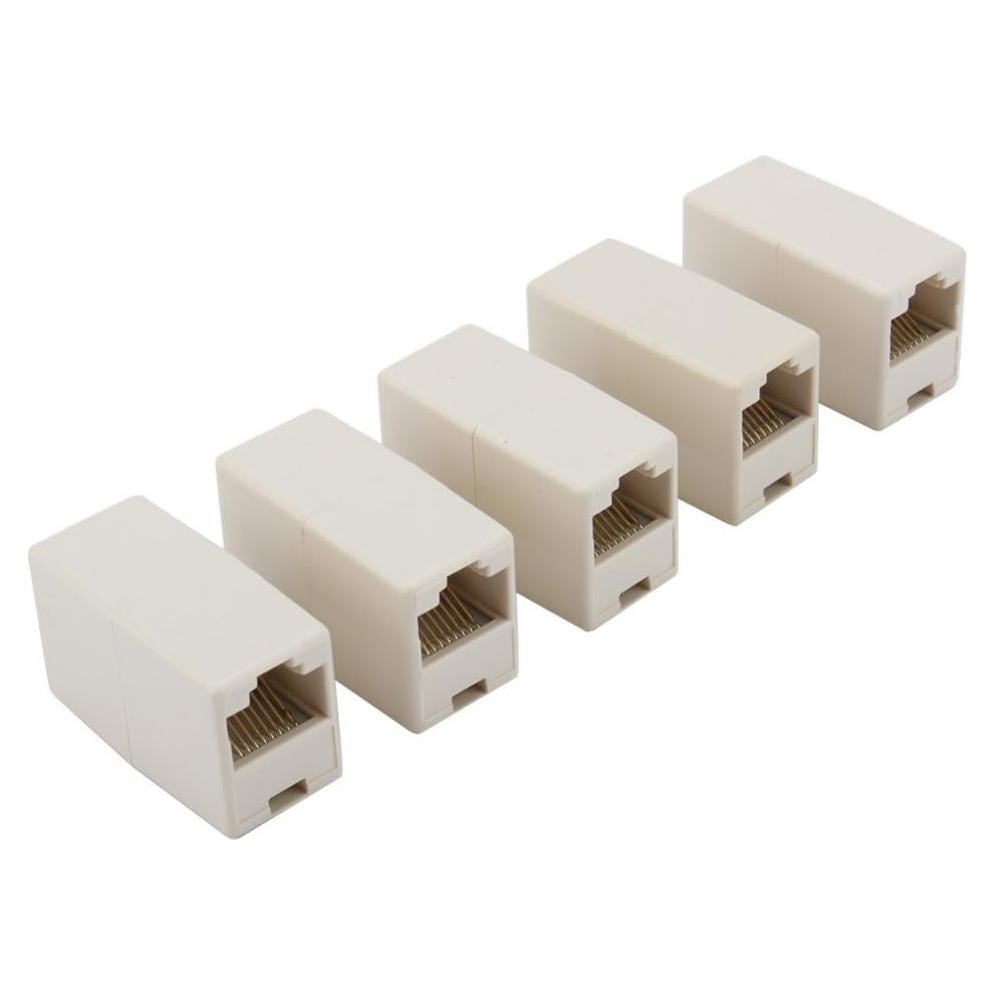 Acoplador RJ45 Hembra a Hembra VizGiz Cat5e - 5 Piezas