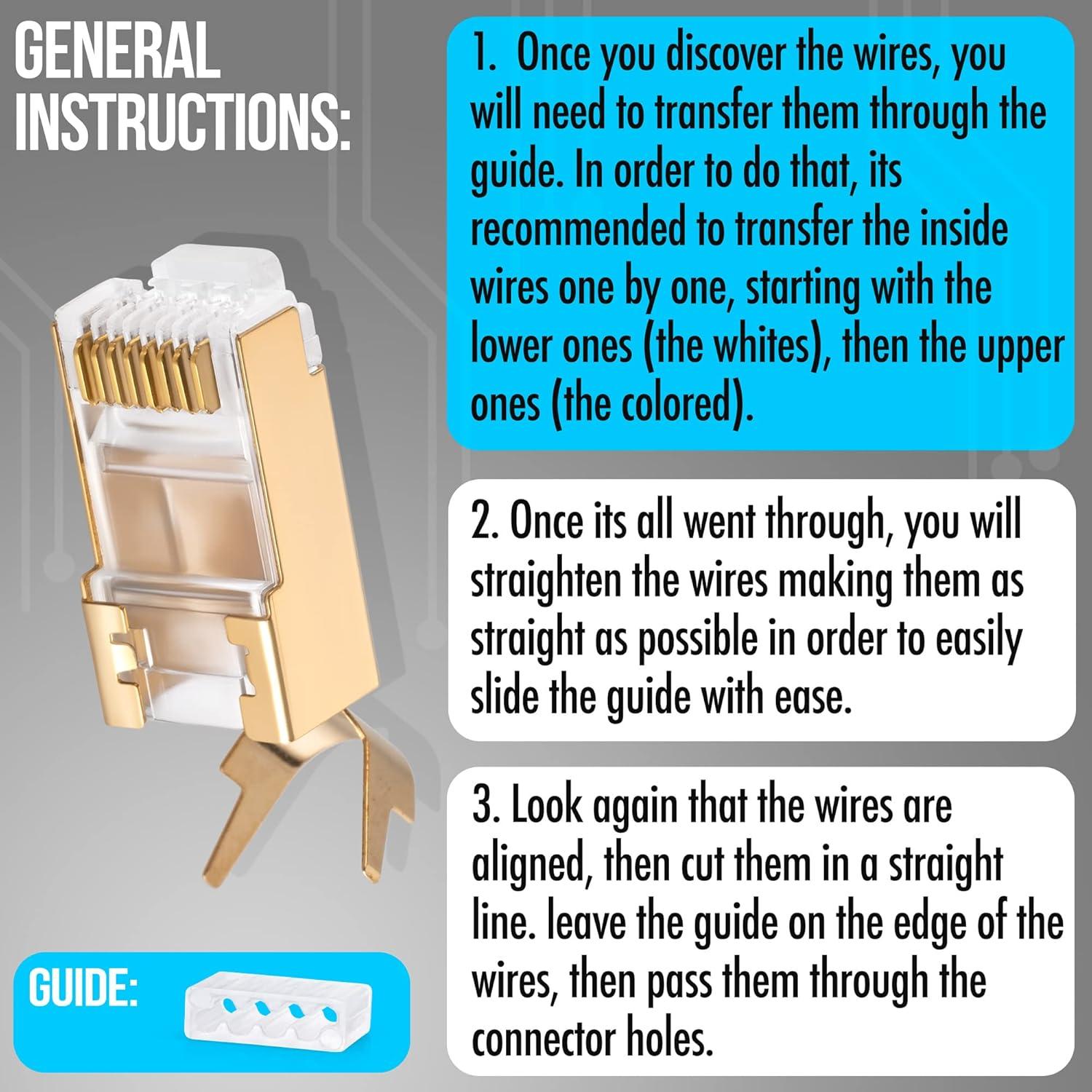 Conectores RJ45 Cat7 Everest Media Solutions - 30 Pcs Blindados
