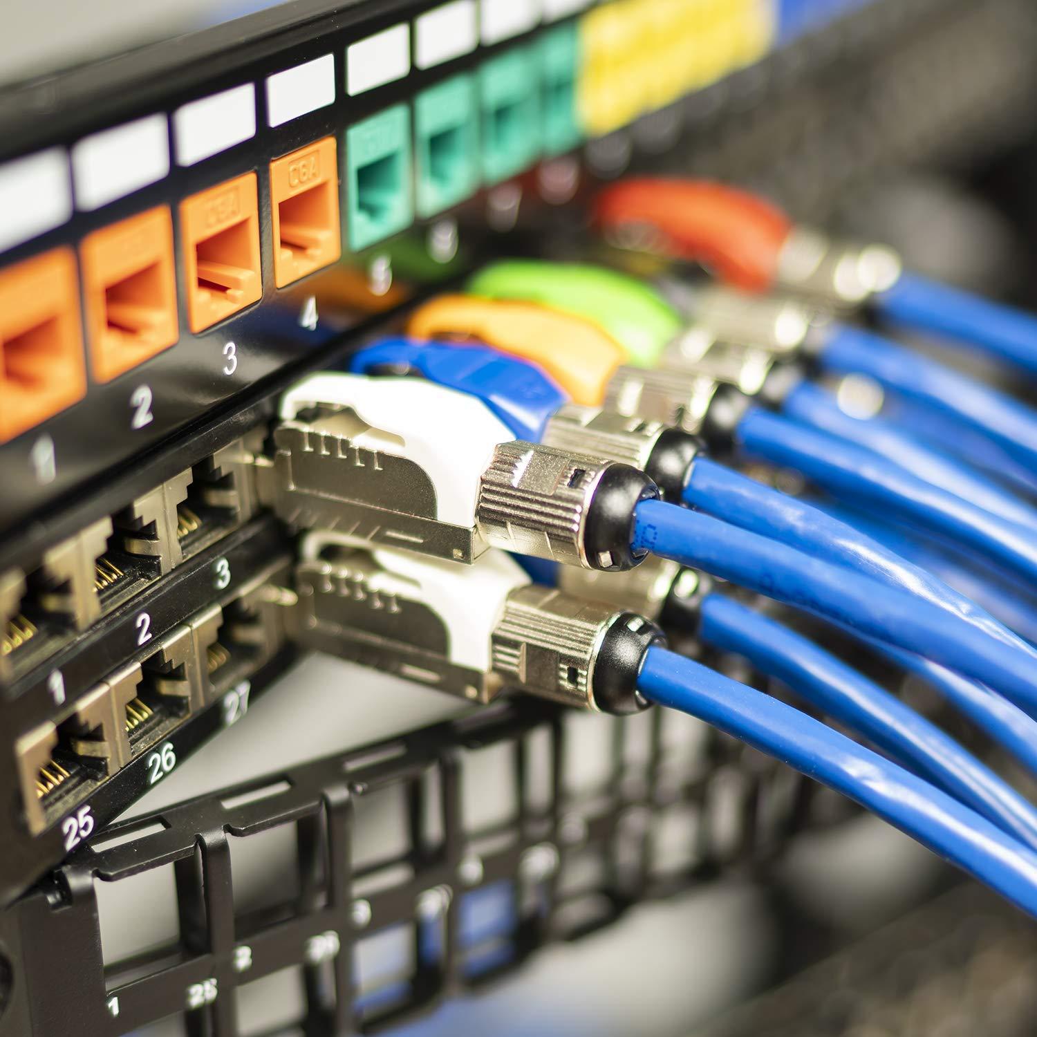 Conectores RJ45 Cat6A LINKUP - Paquete de 6, 10G, Blanco