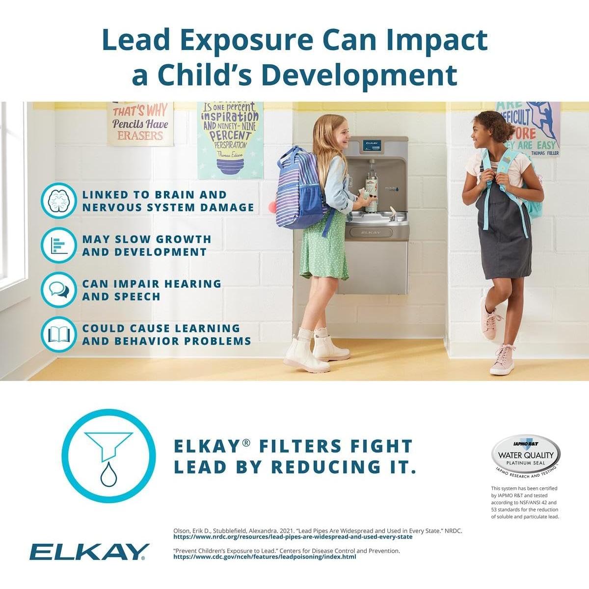 Filtro Elkay WaterSentry 3PK Plomo y Microplásticos NSF