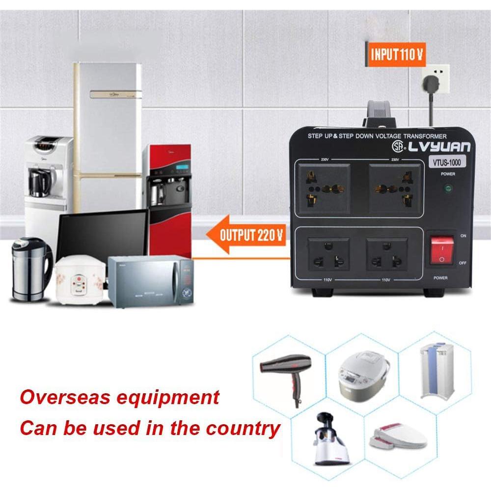 Convertidor Transformador de Voltaje 1000W Cantonape Paso Arriba/Abajo