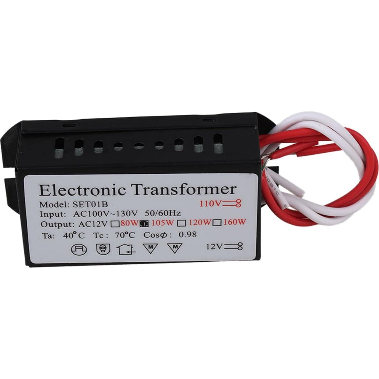 Transformador Adaptador BQLZR 110V a 12V 105W para Lámparas