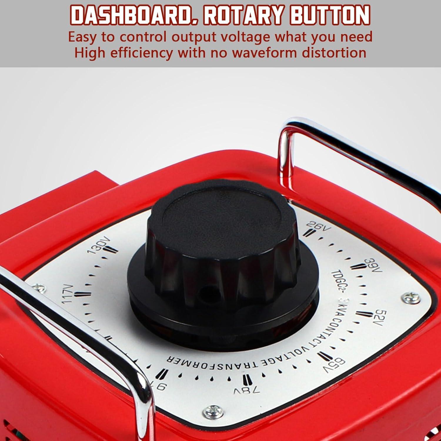 Transformador Variac TBVECHI 3000W 110V Regulador Voltaje AC