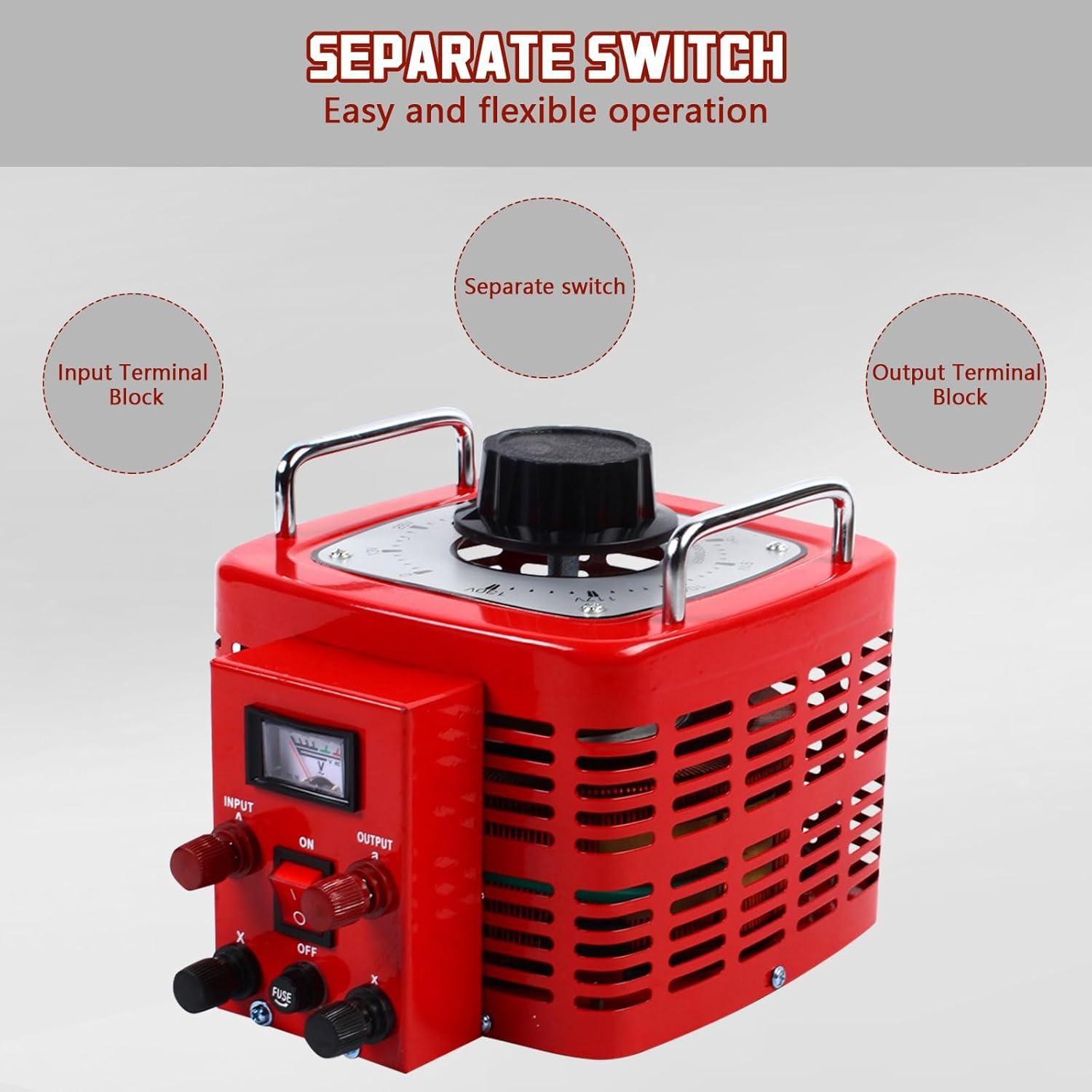 Transformador Variac TBVECHI 3000W 110V Regulador Voltaje AC