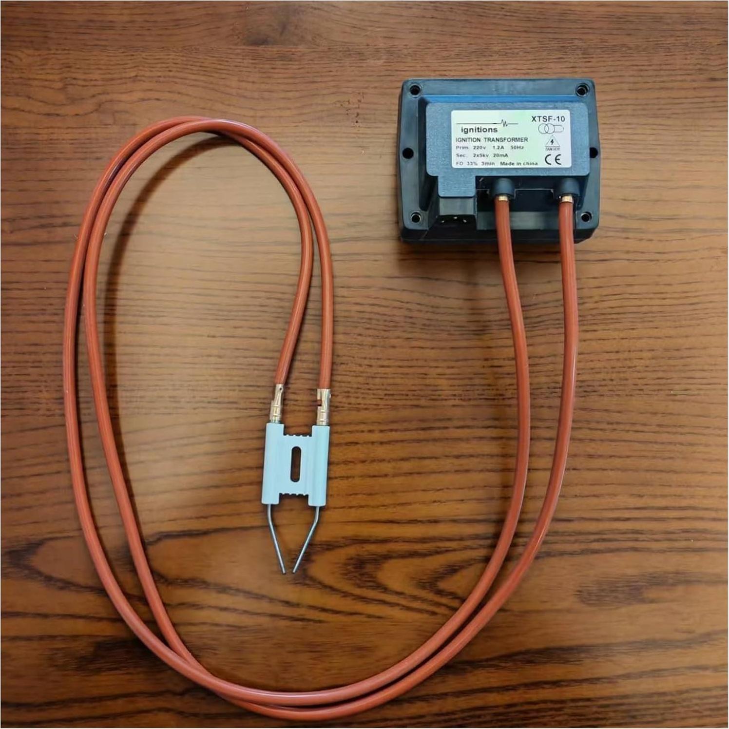 Transformador de Ignición HEXEH XTSF-10 220V 10KV con Cables