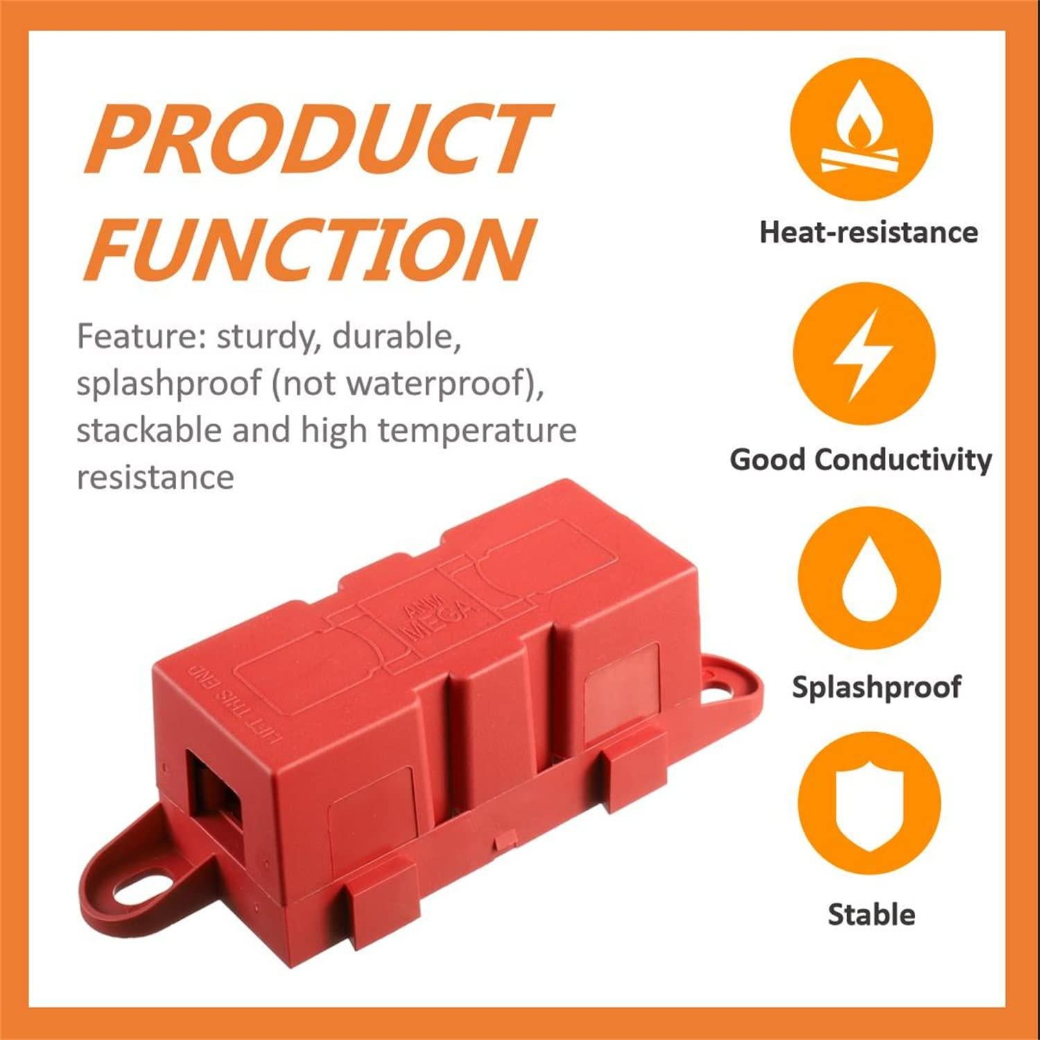 Soporte de Fusible Mega HUAREW - Paquete de 2 Unidades