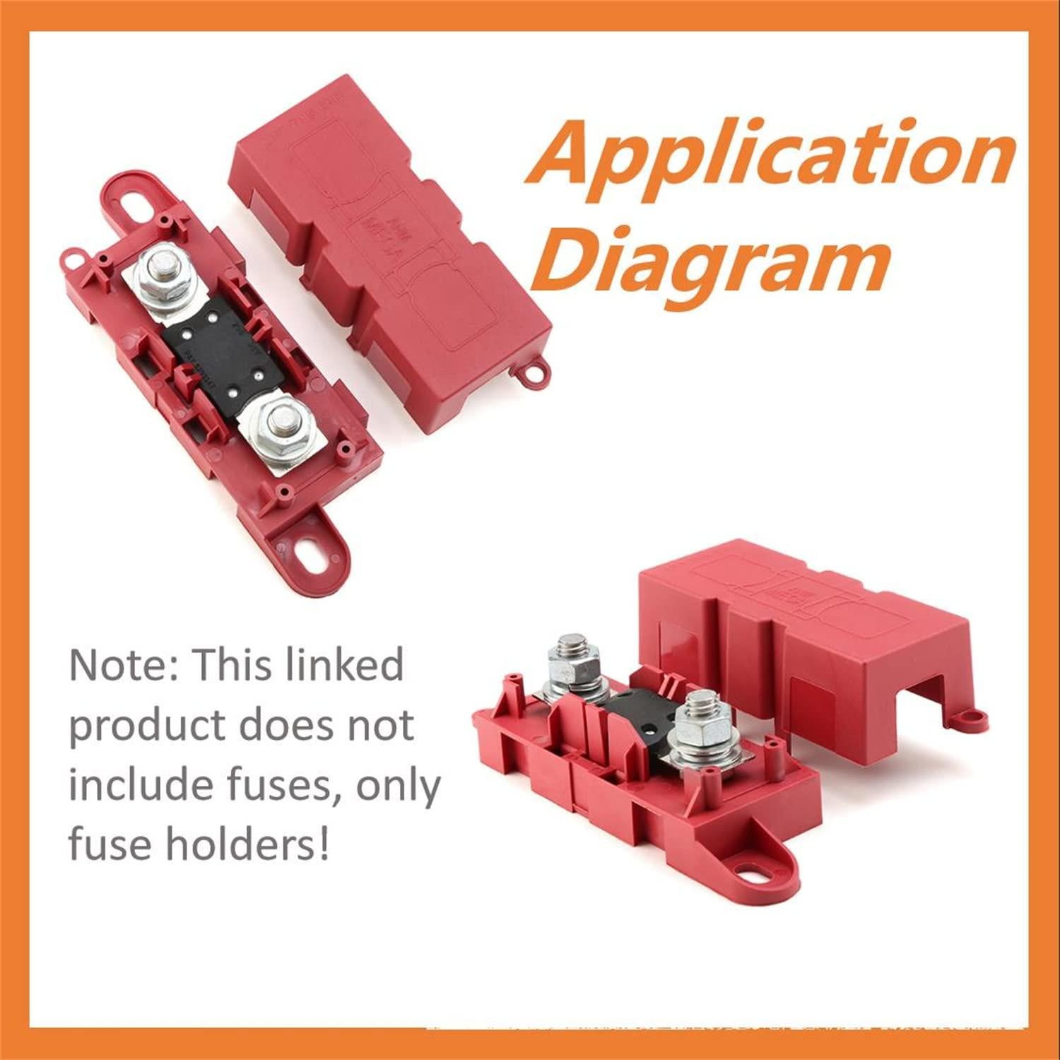 Soporte de Fusible Mega HUAREW - Paquete de 2 Unidades