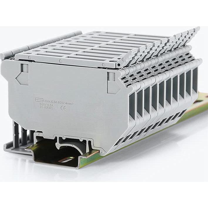 Soporte de Fusible UK5-HESI Aerexier Gris 10 Unidades