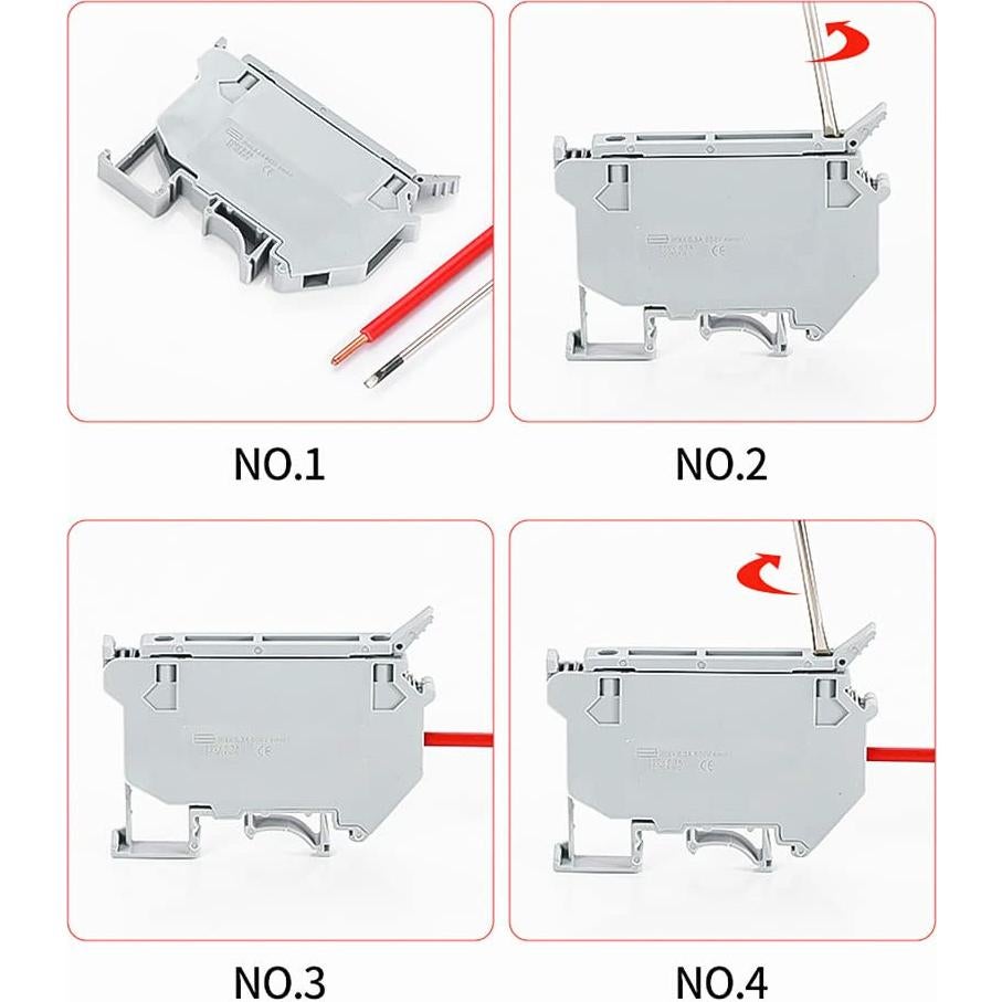 Soporte de Fusible UK5-HESI Aerexier Gris 10 Unidades
