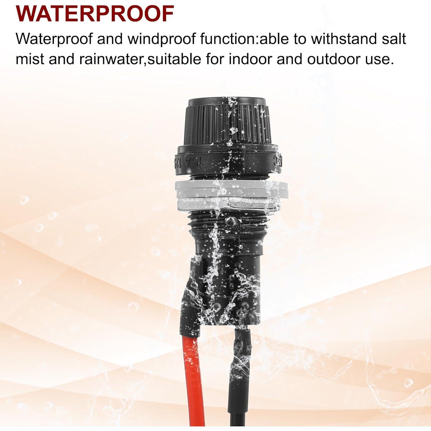 Soporte de Fusible Montaje en Panel MECCANIXITY 1A 5x20mm