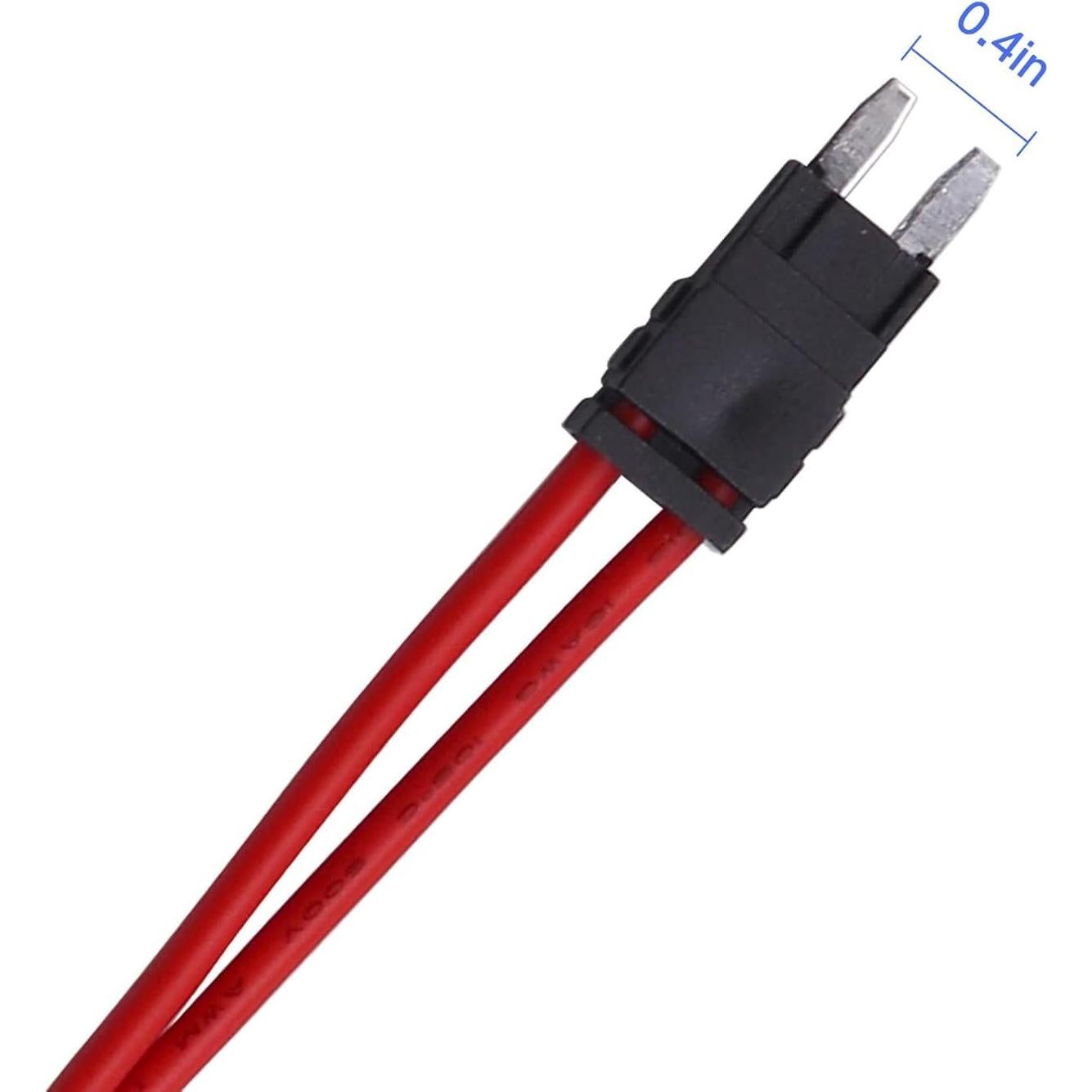 Portafusibles Mini Blade ZOOKOTO 20A 5 Pcs 16 AWG Automóvil