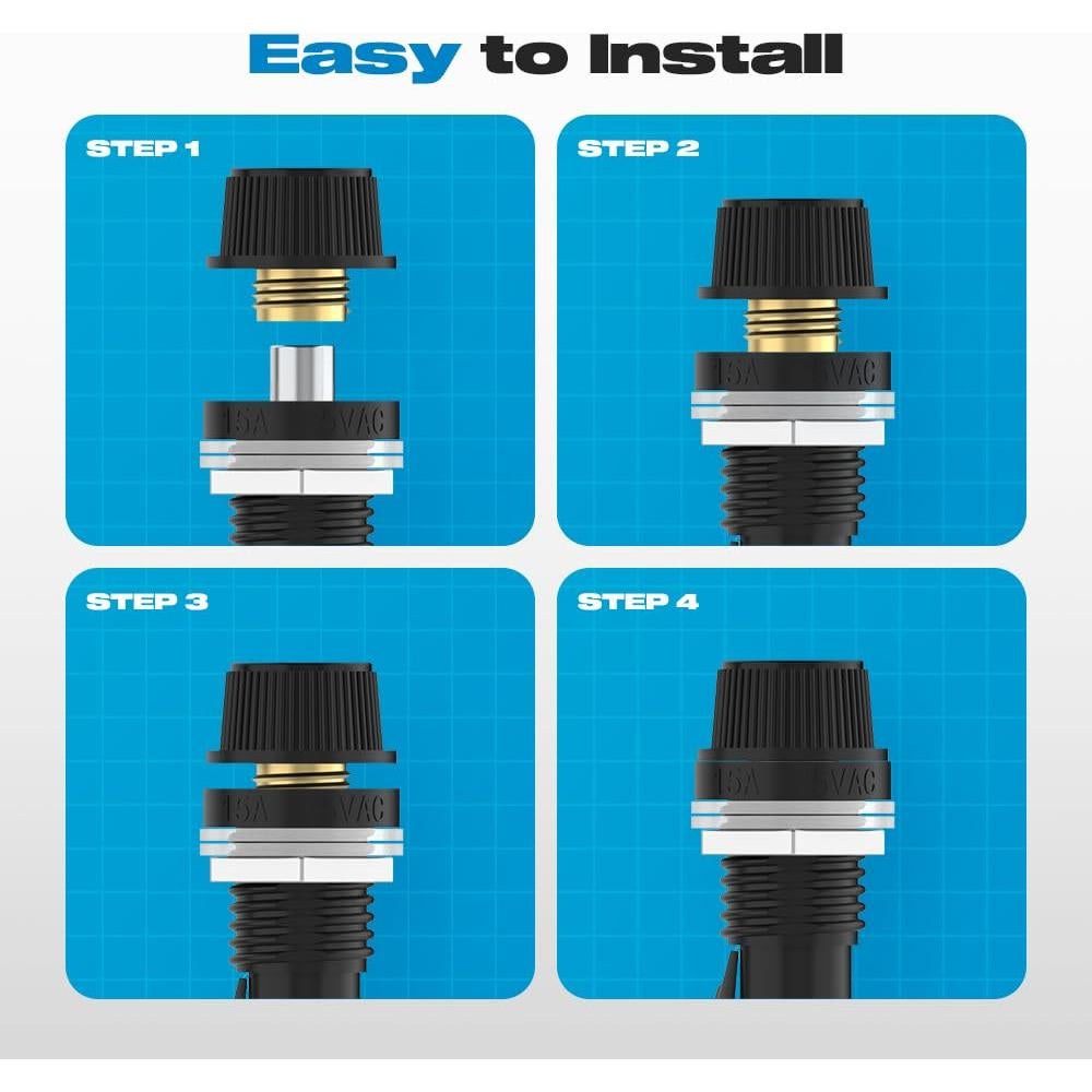 Portafusible 5x20mm Malictele con Cables Pre-soldados - Paquete de 5