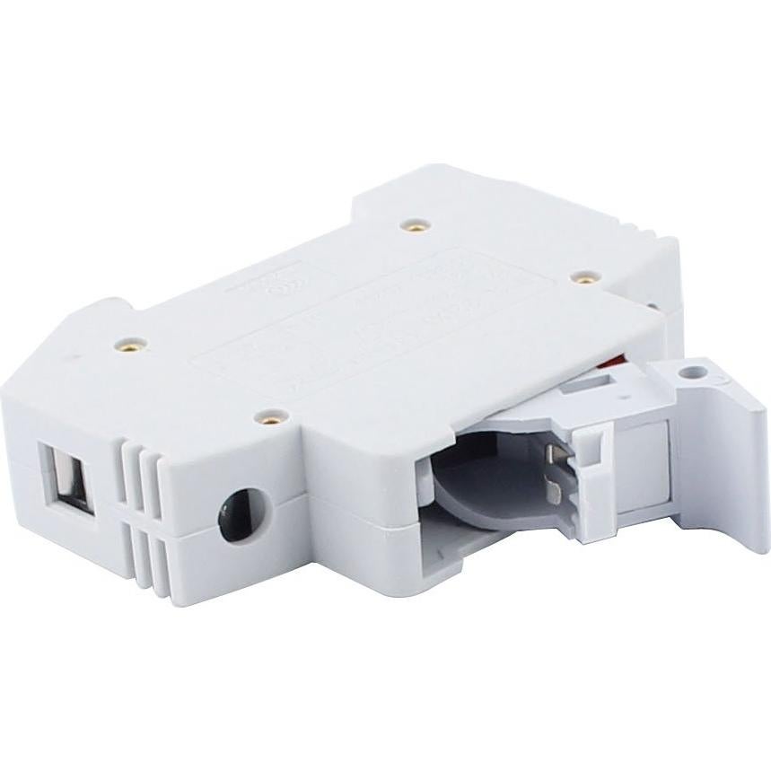 Soporte de Fusible uxcell RT18-32X 32A 1 Polo Riel DIN 35mm