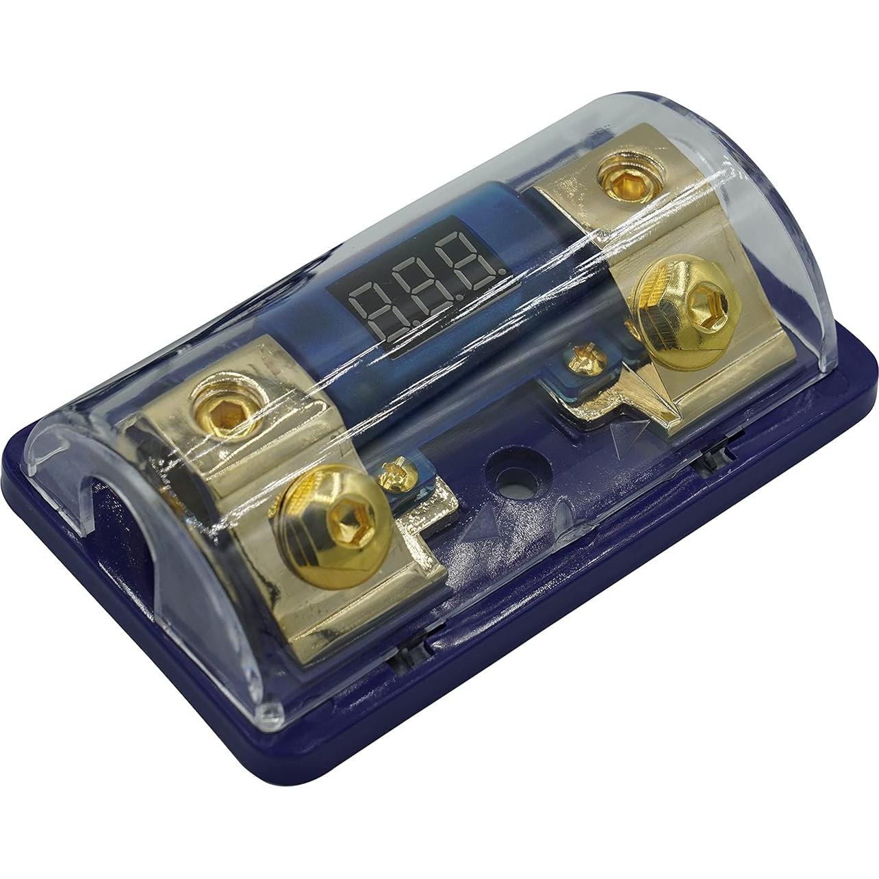Portafusibles digital ANL Sky International 500A chapado oro