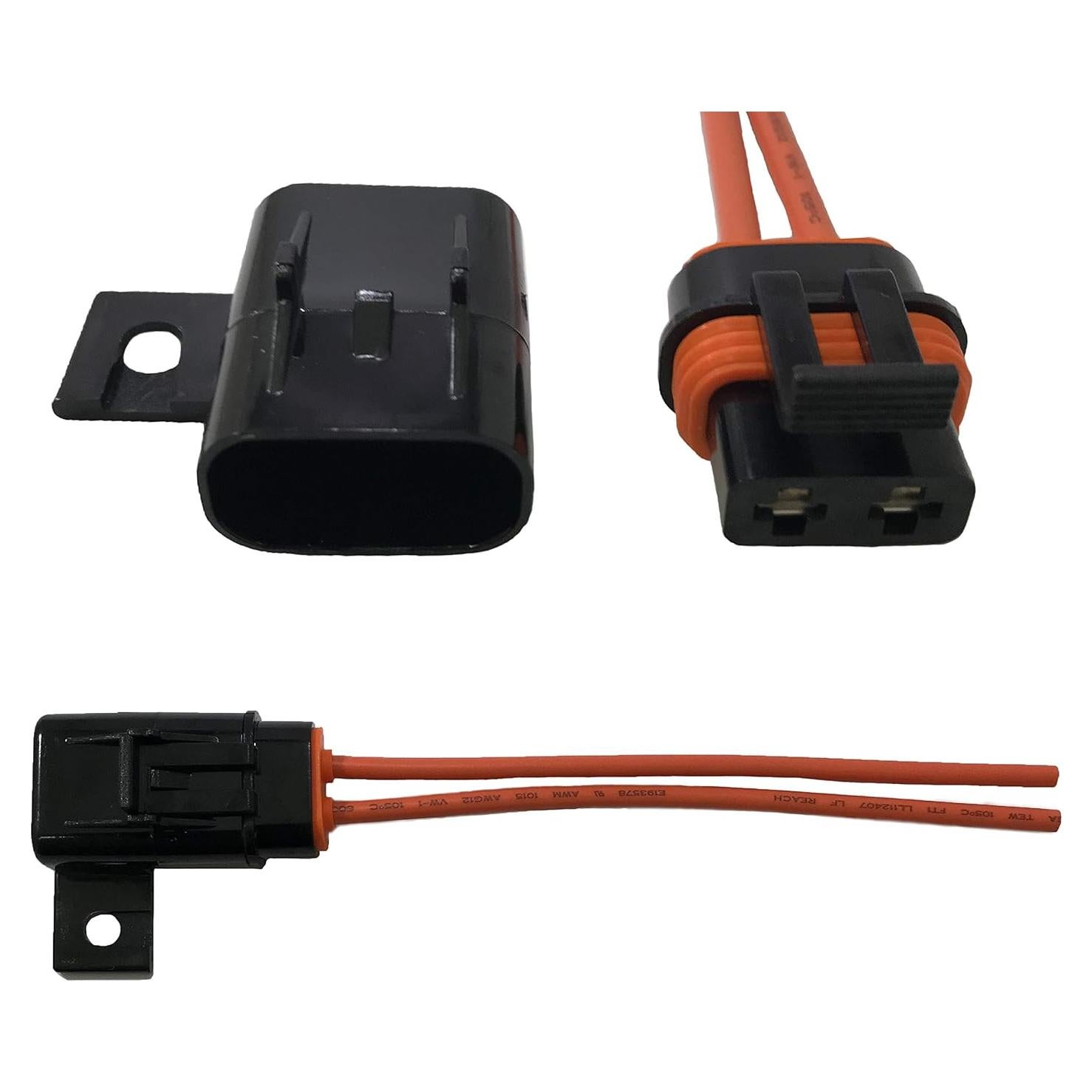 Paquete de 3 Soportes de Fusible ATO ATC Sherco-Auto 14 AWG