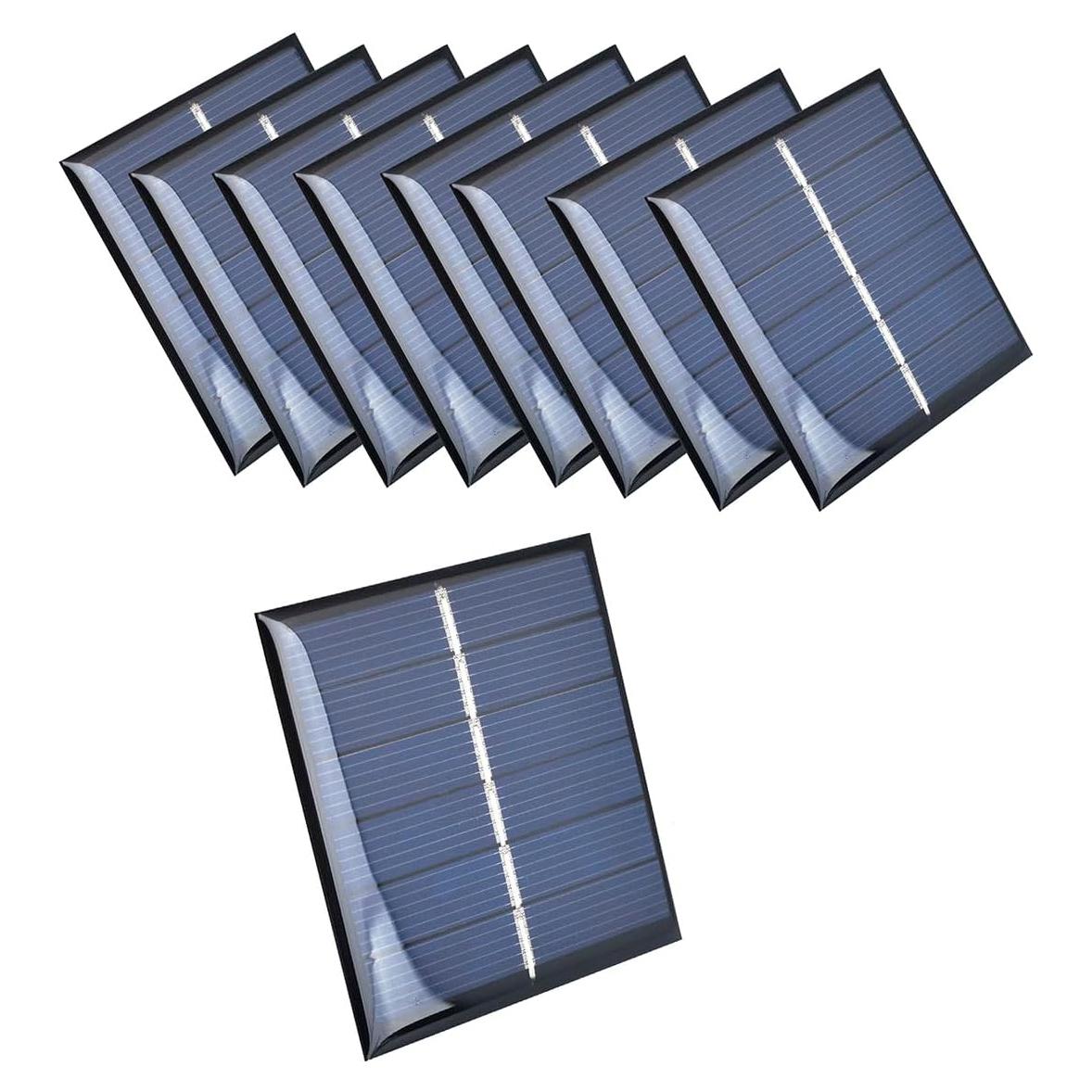 10 Paneles Solares Policristalinos 3V 150mA 60x55mm Ailejia