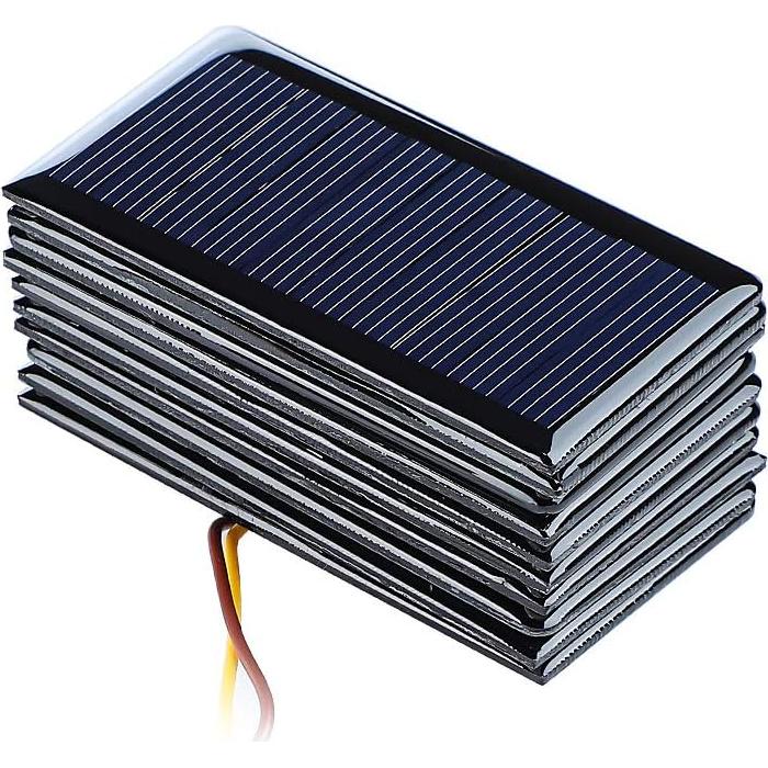 Paneles Solares Policristalinos SUNYIMA 10Pcs 5V 60mA 68x37mm